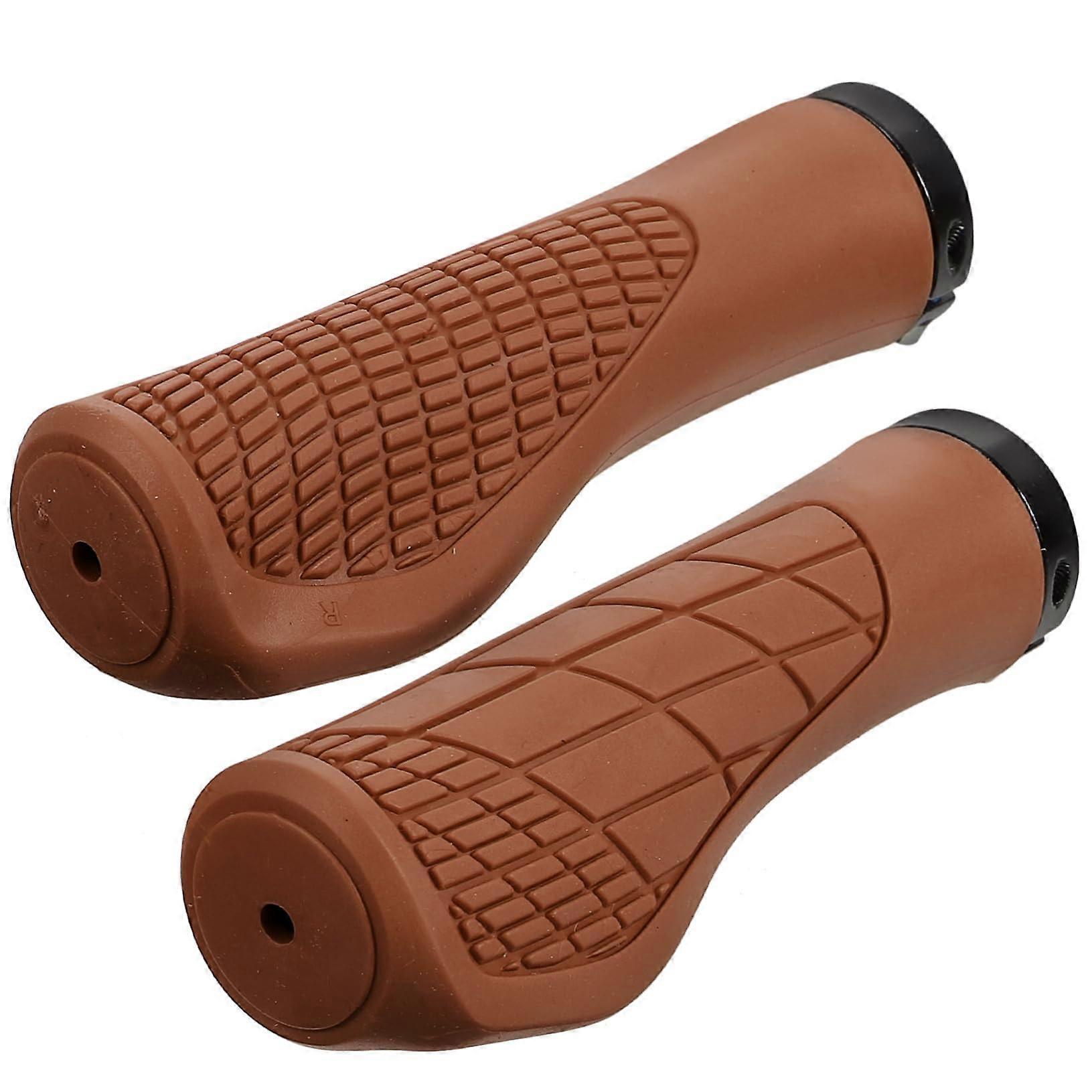 Bicycle Handlebar Grips Pair Non-Slip and Shock-Absorbing for Mountain Bikes and Road Cyclists Durable for Safe Riding
