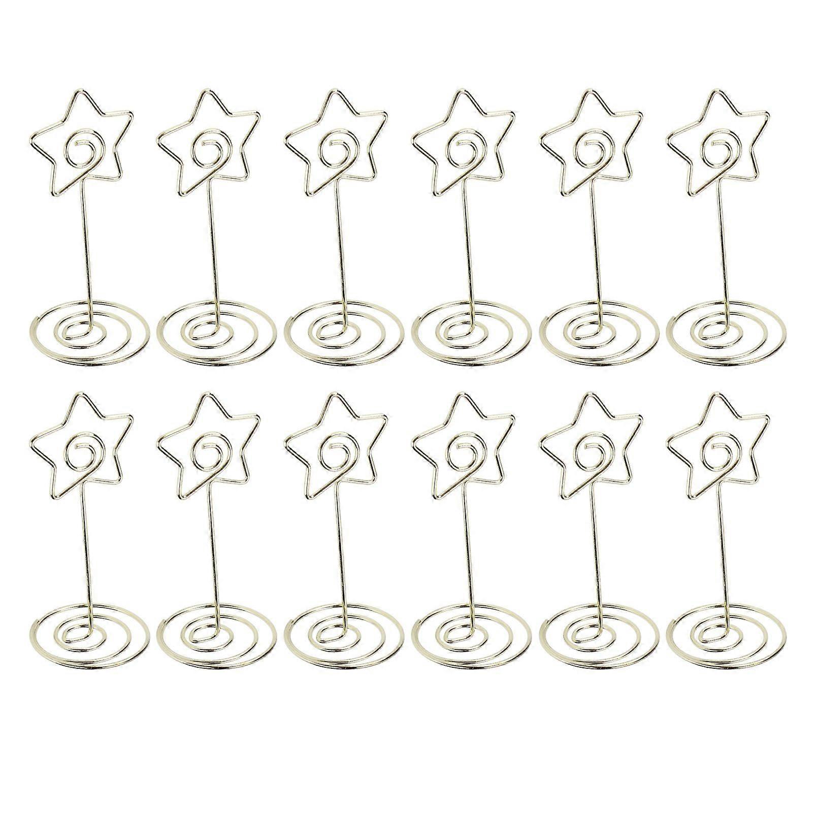 2025 Latest Model 12 Pcs Memo Folder Golden Star Desktop Round Note Holder