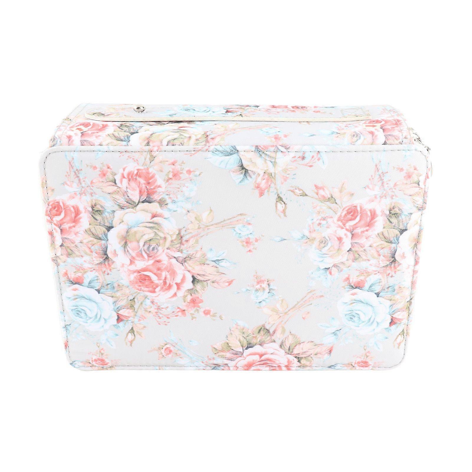 2025 Latest Model  Pencil Case Rose Printed Multi Layer Zipper 252 Slots