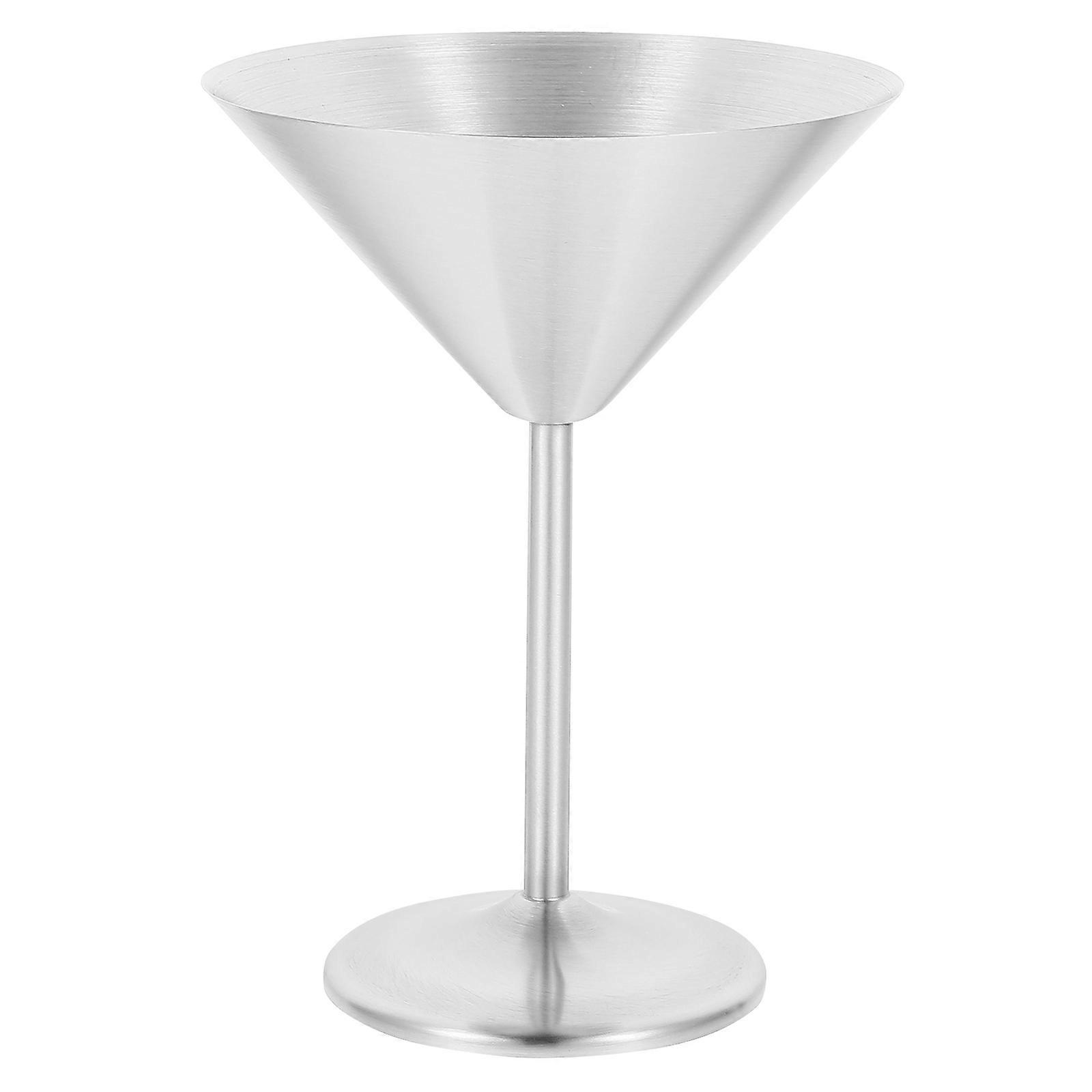 Curved Drinking Cup Holding Cocktail Rust-Resistant Plating Silver For Wedding 1Pcs