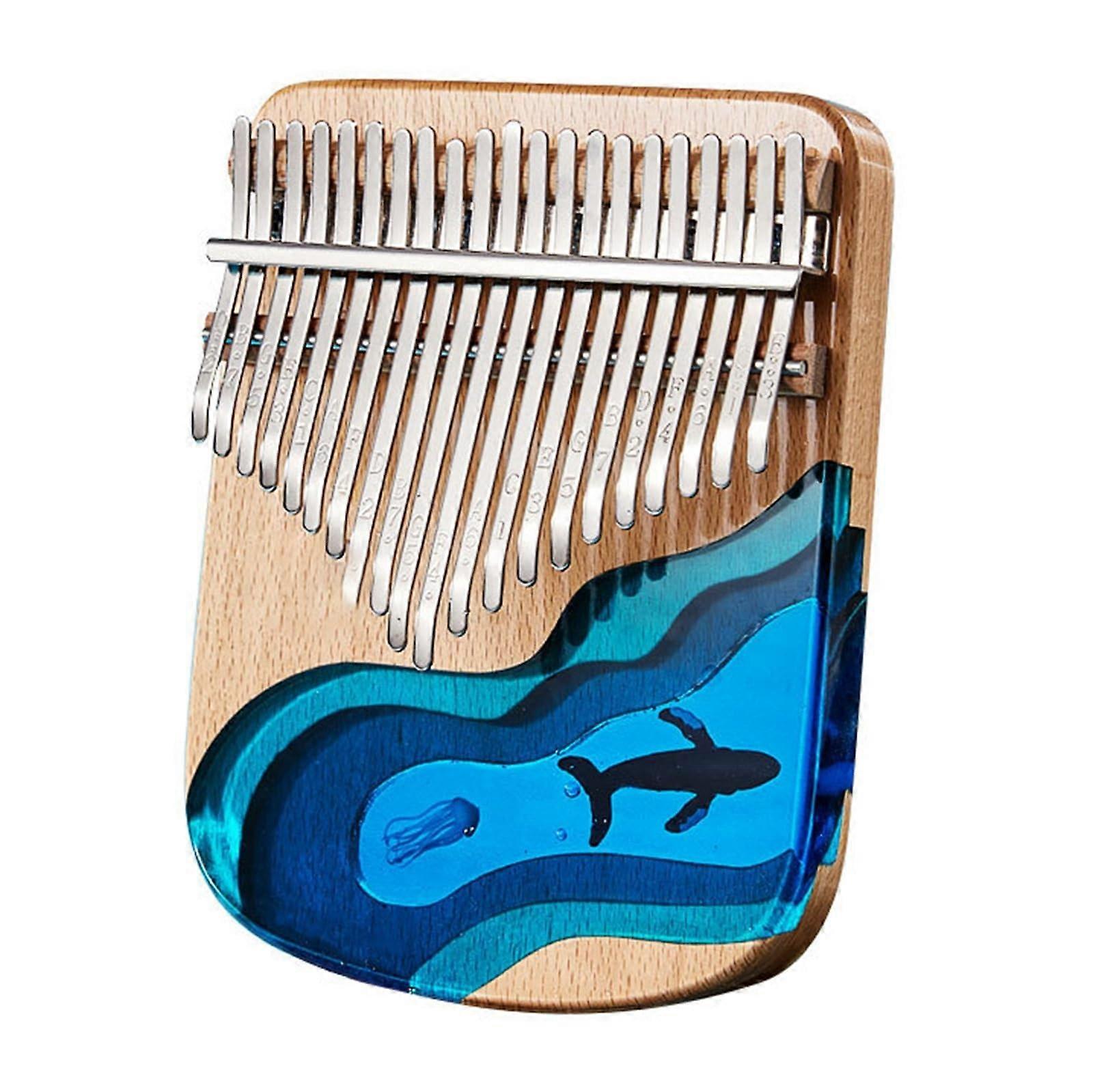 Kalimba For Beginners Thumb Piano Instrument Whale Design