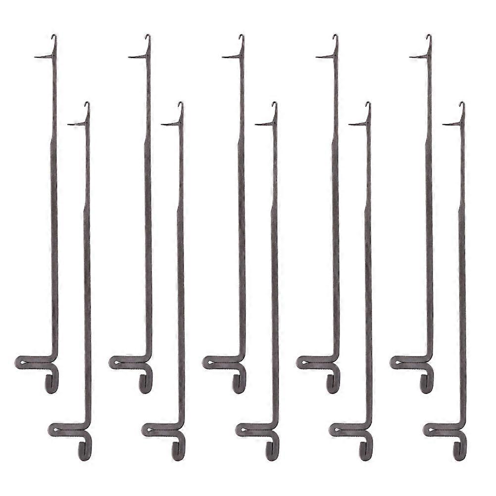 Crochet Tools Metal Crocheting Hooks Tongue To Hide Yarn Ends For Diy Beginners Everyday Use 3.14X0.59X0.06in Versatile Projects 10Pcs