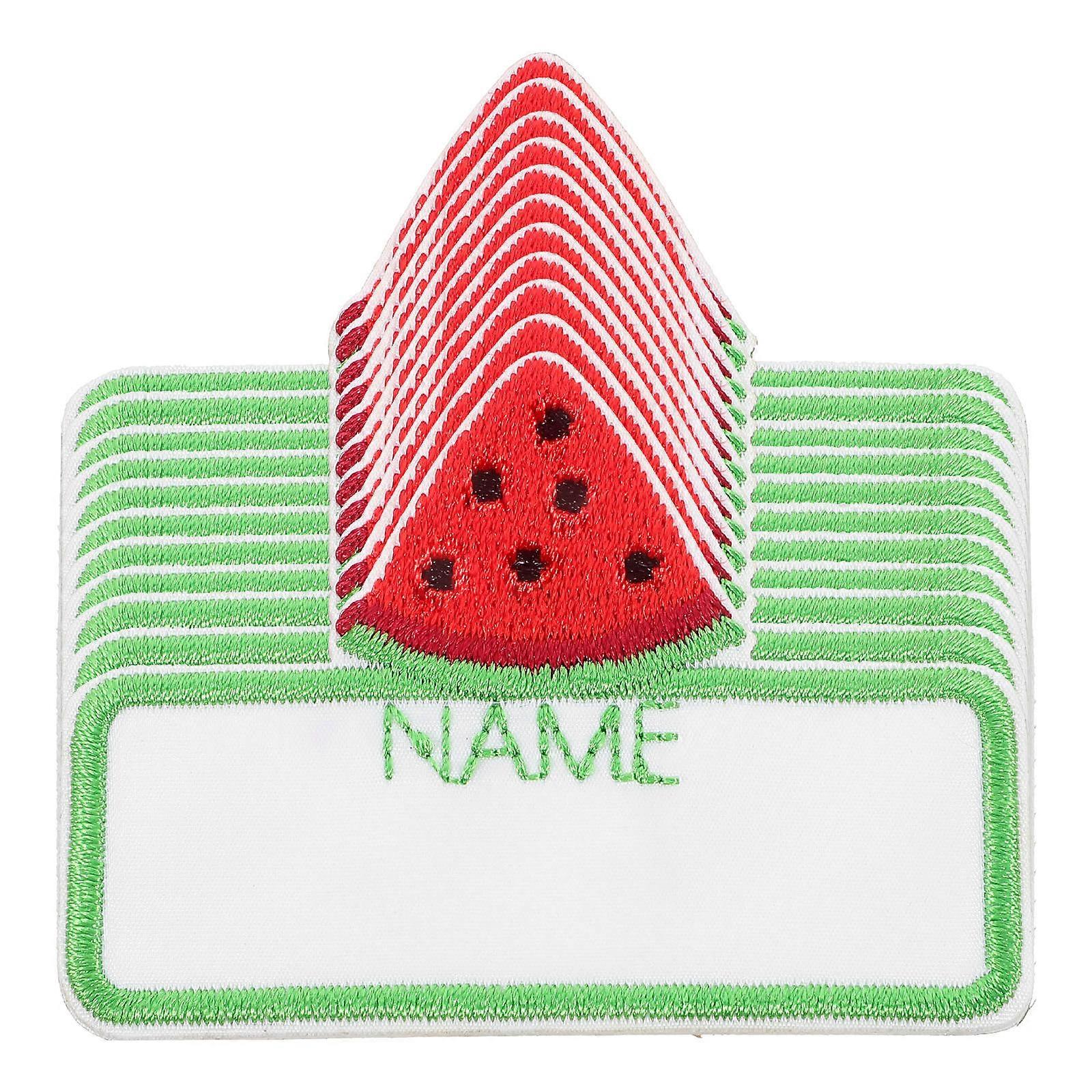 Iron On Names For Clothing Cartoon Name Labels Multi Color Rectangular Mark Names 10Pcs