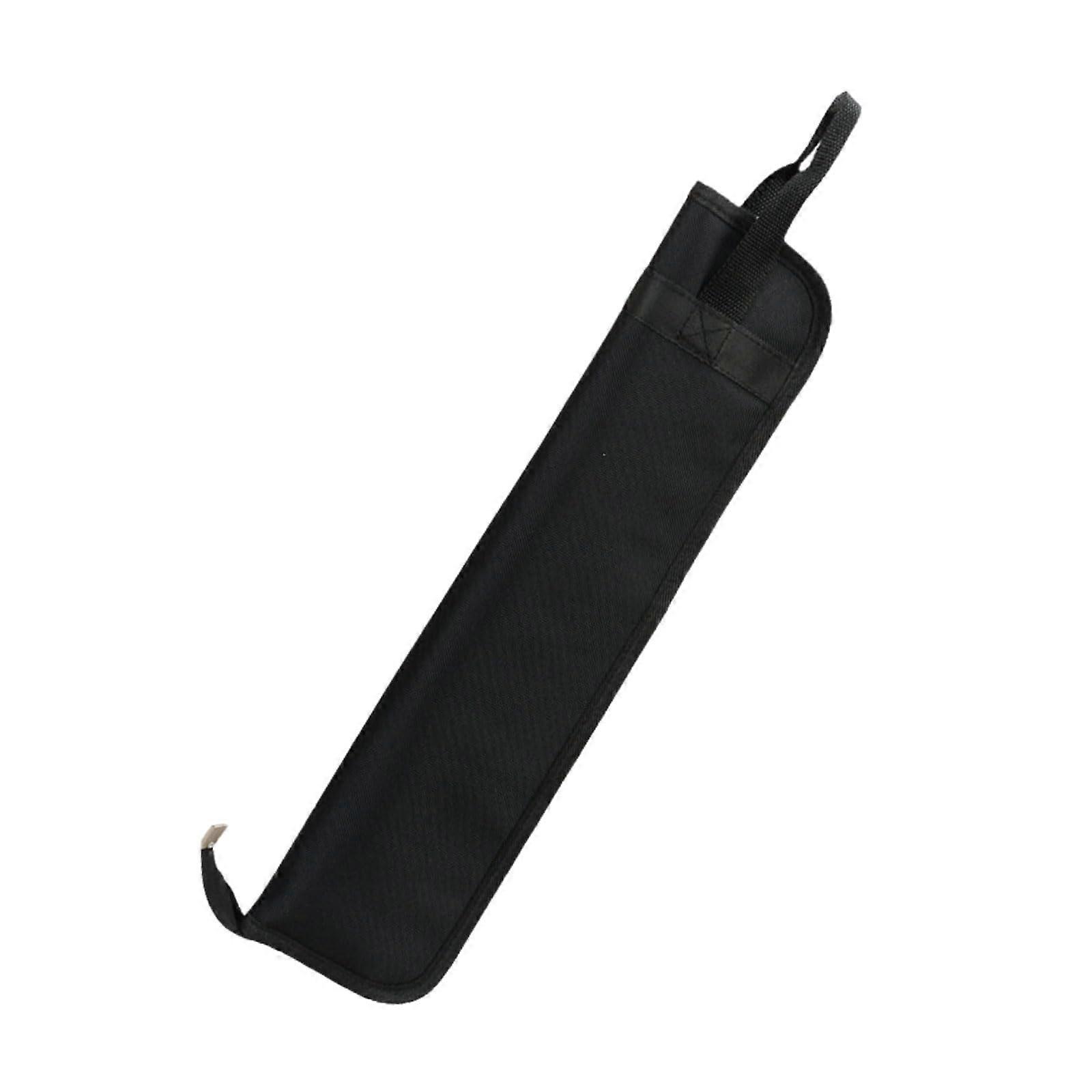 Portable Drum Stick Bag Oxford Fabric Drumsticks for Practice and Performances, Practical Percussion Stick Case, Black