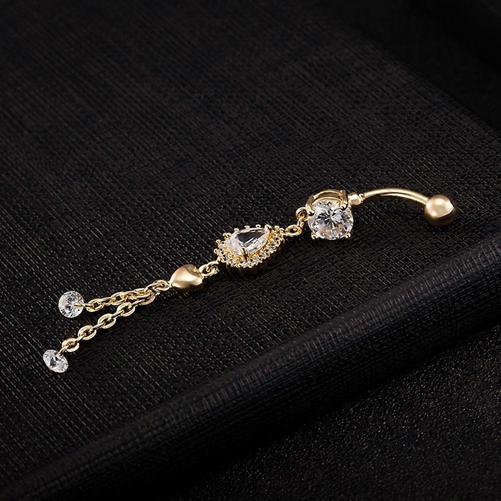 belly button ring buckle water drop