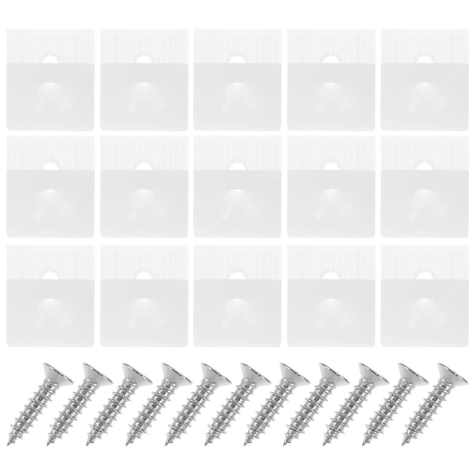 Plastic Corner Brackets with Stainless Steel Self Drilling Screws for Cabinet, Furniture Assembly, and Secure Fixing