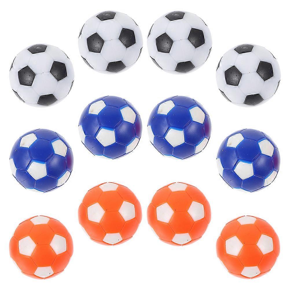 12pcs Colorful Foosball Table Balls, Hips Material, Replacement for Standard Table Football Games, Indoor Soccer Accessories