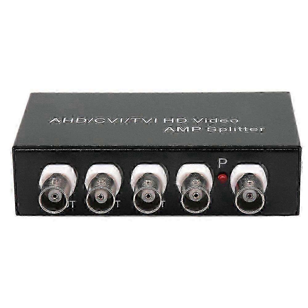 Signal 1 in 4 Out AHD/CVI/TVI Video Splitter HD Coaxial Camera,Black JP