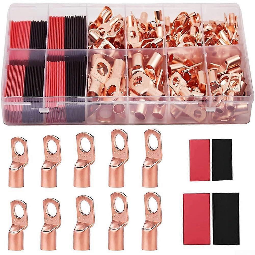 Comprehensive wiring solution, thickened copper terminals, and doublewalled adhesive heat shrink tubing in a complete set