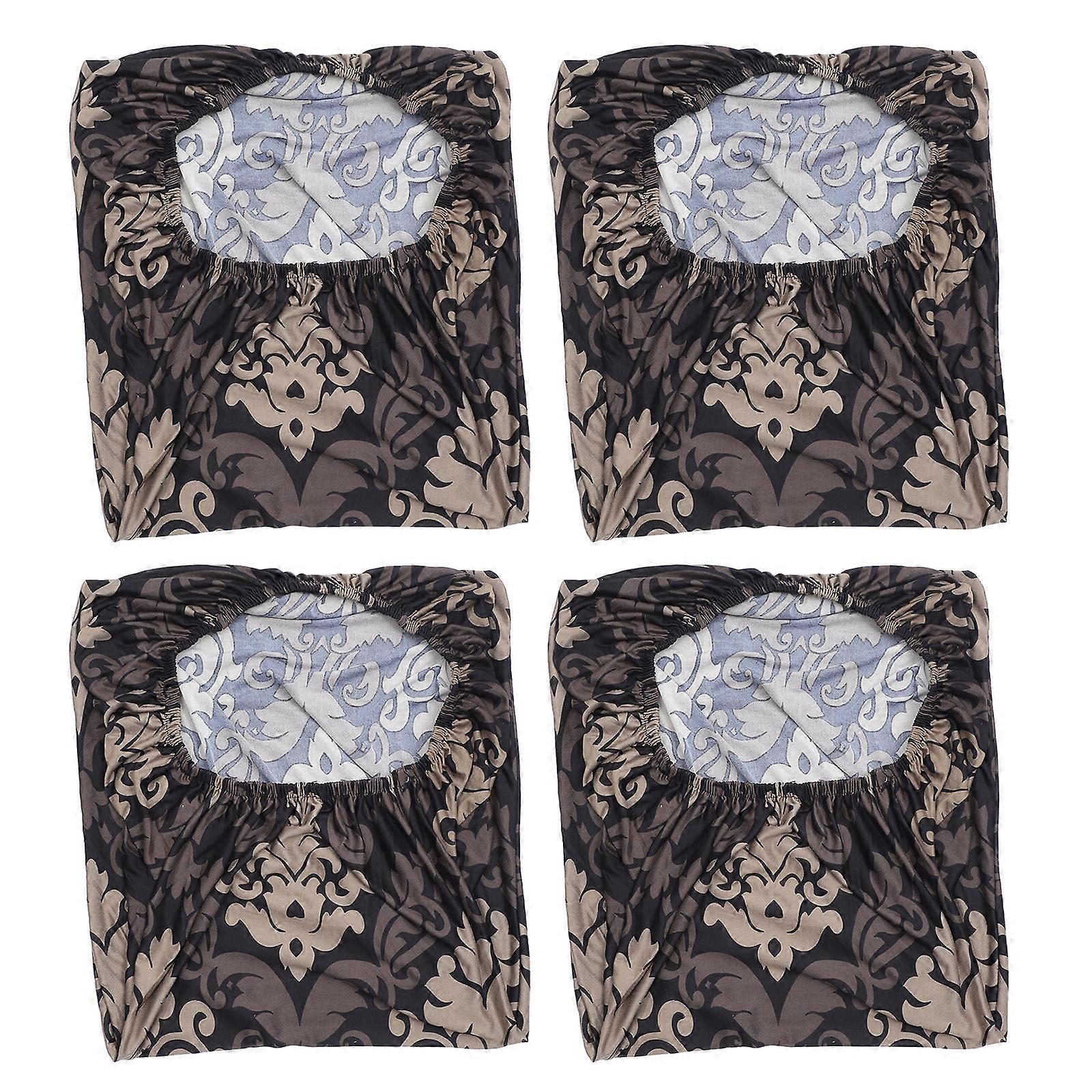 Chair Covers For Dining Chairs Polyester Fiber Stretch Fabric Patterns Printed Dining Room Use 35.4×18.5×3.5in