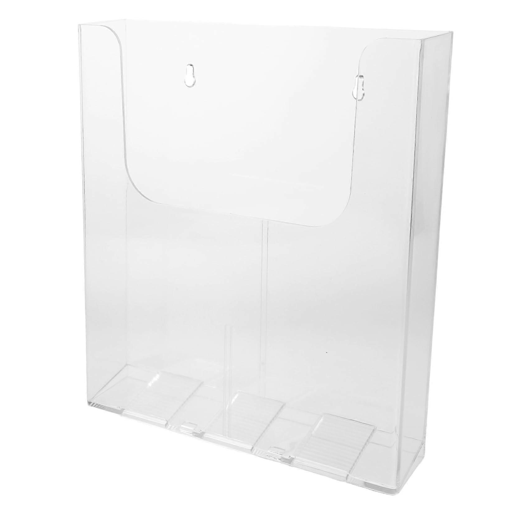 Datenfeld Handlungenhalter Office File Organizer Transparent Acrylic Document Holder Wall-Mounted Paper File Sorter