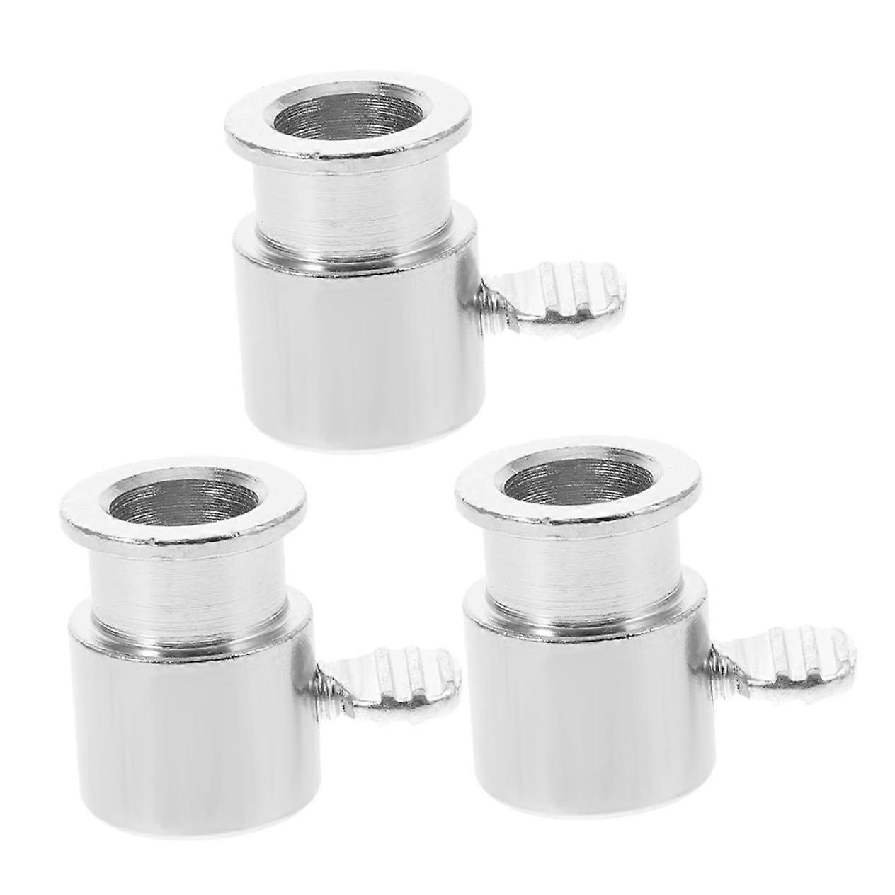 Grill Fork Limiters Set of 3, Silver Iron Grill Stop Collar and Boundary Sleeves for Gas Ovens and Rotary Grills