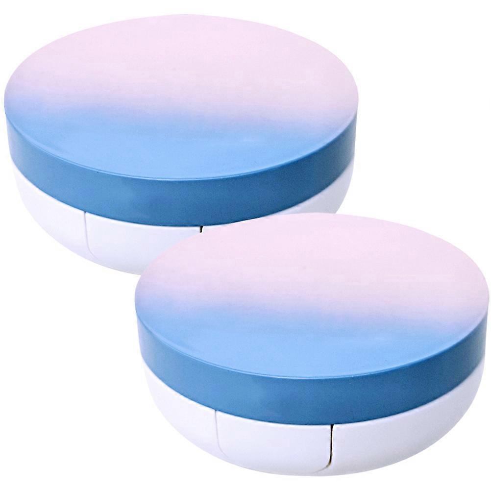 Cream Container Portable Use Daily Use Travel Abs Material Square Shape 7.40X7.40X3.10CM 2Pcs