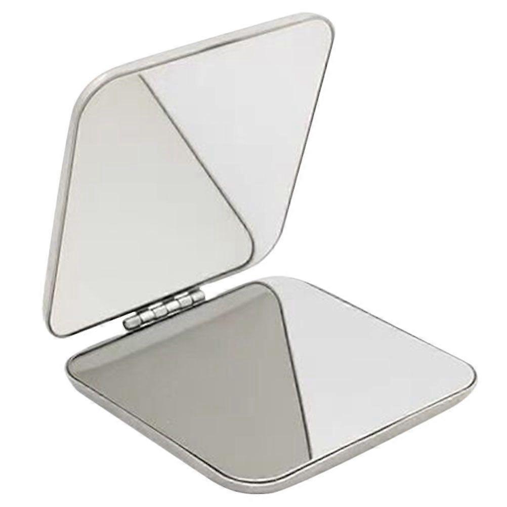 Compact Mirror Portable Hand Mirror Stainless Steel Double Sided Mirror