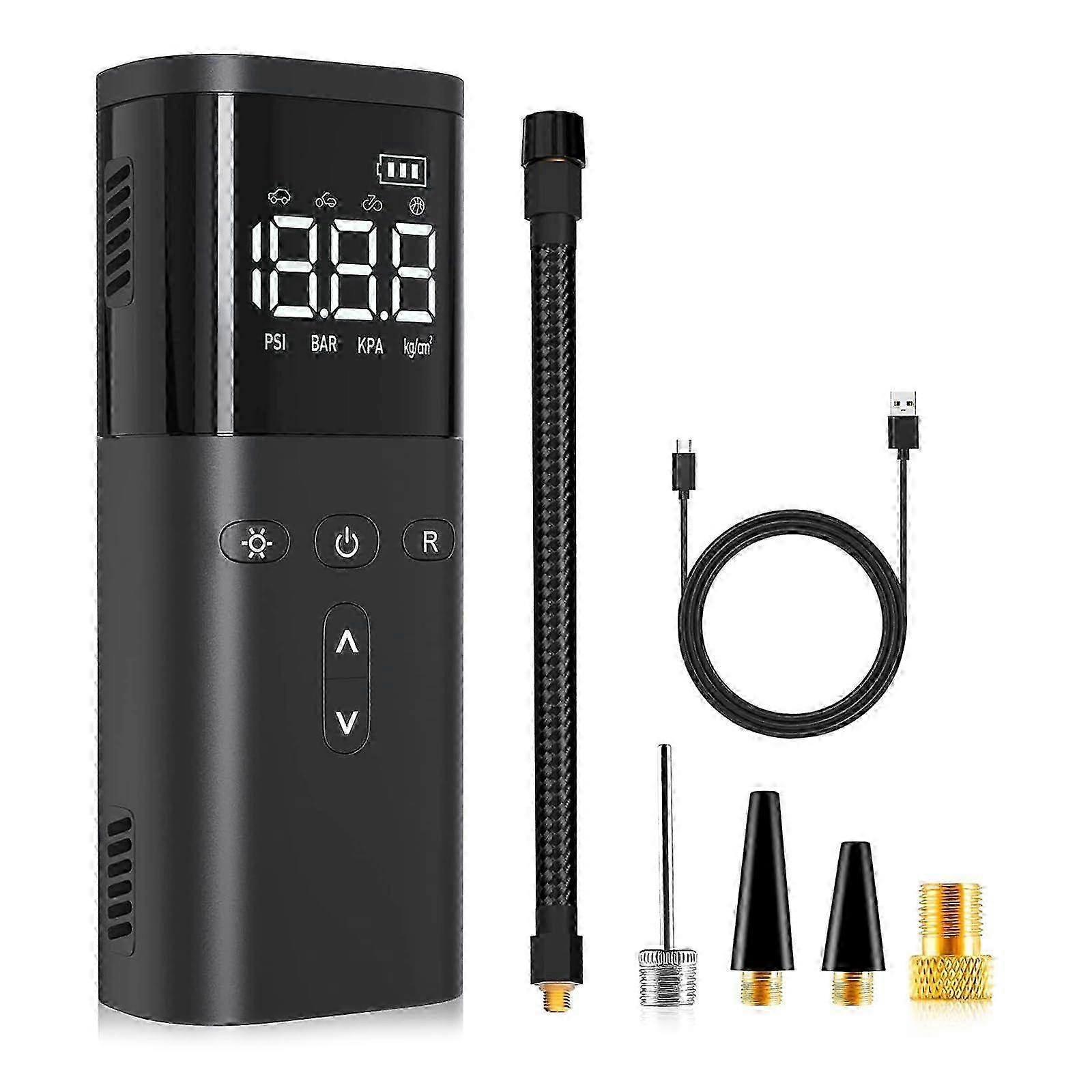 2025 Reifeninflator  Tire inflator luft Kompressor schnellerer schnurloser Luftkompressor Elektrische Luftpumpe fr Autolreifen 2000mAh Batterie