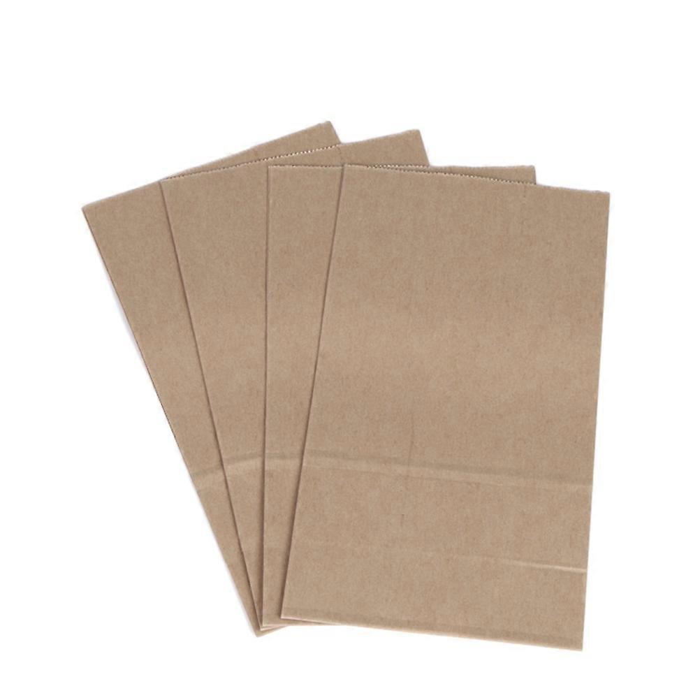 Brown Kraft Paper Food Grade Storage Bag for Snacks and Bread 100pcs Small Size Large Capacity Easy to Carry