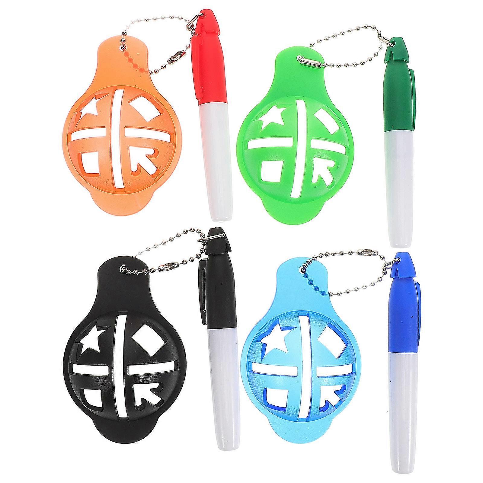 Golf Ball Alignment Tool 4pcs Precision Marker Liner for Accurate Target Positioning, Easy to Use Training Aid for Improved Golf Practice Efficiency