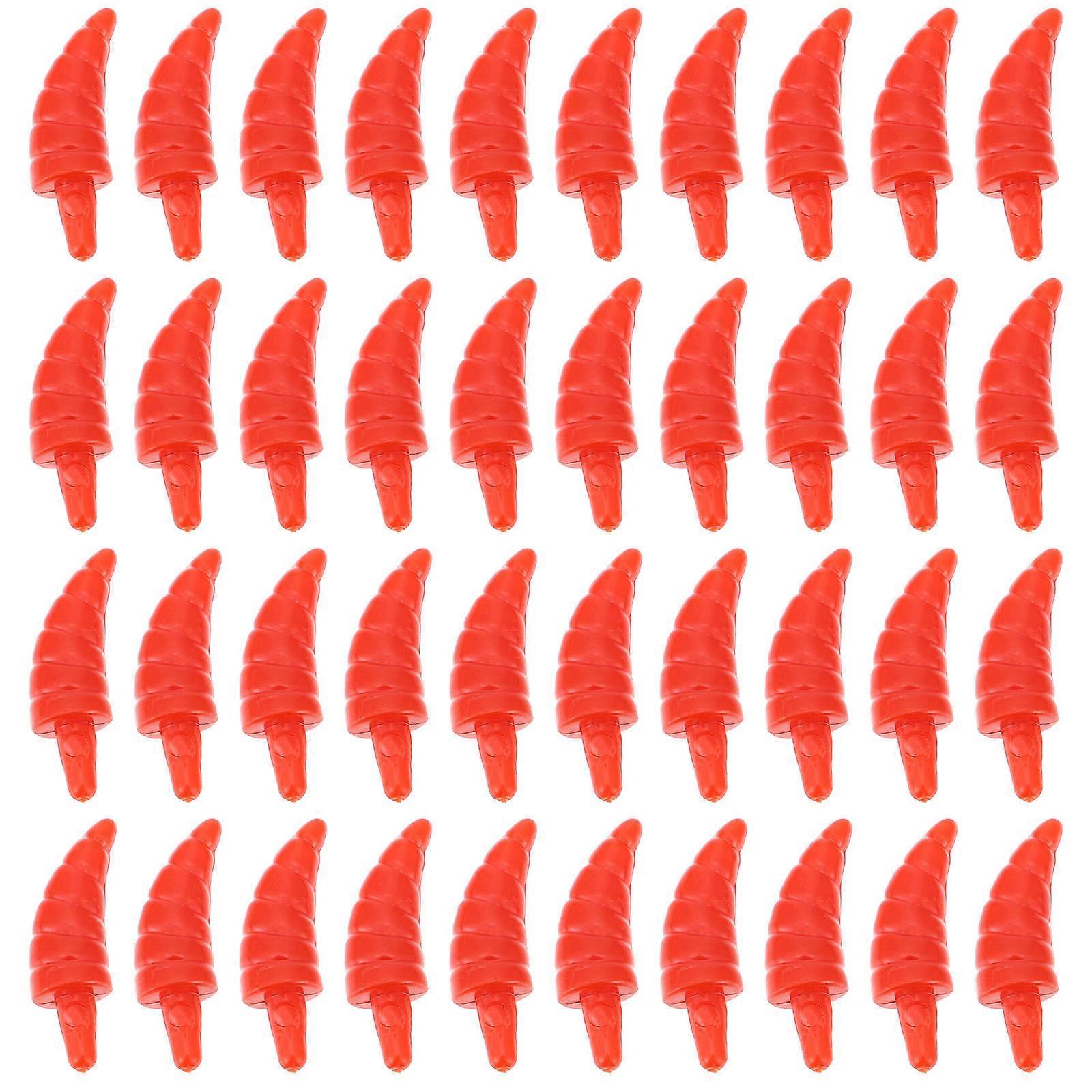 Plastic Snowman Noses – 100pcs DIY Craft Accessories for Christmas Decorations, Safe Smooth Edges, Ideal for Handmade Snowmen and Party Supplies