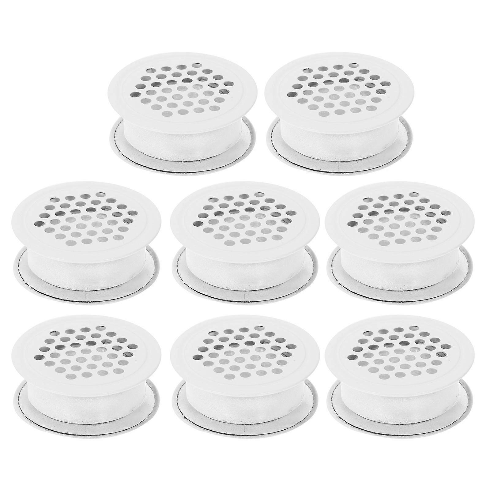 8pcs Stainless Steel Round Air Vents for Cabinet Ventilation Corrosion Resistant, Easy Install, Double Sided Mesh for Fresh Air流通
