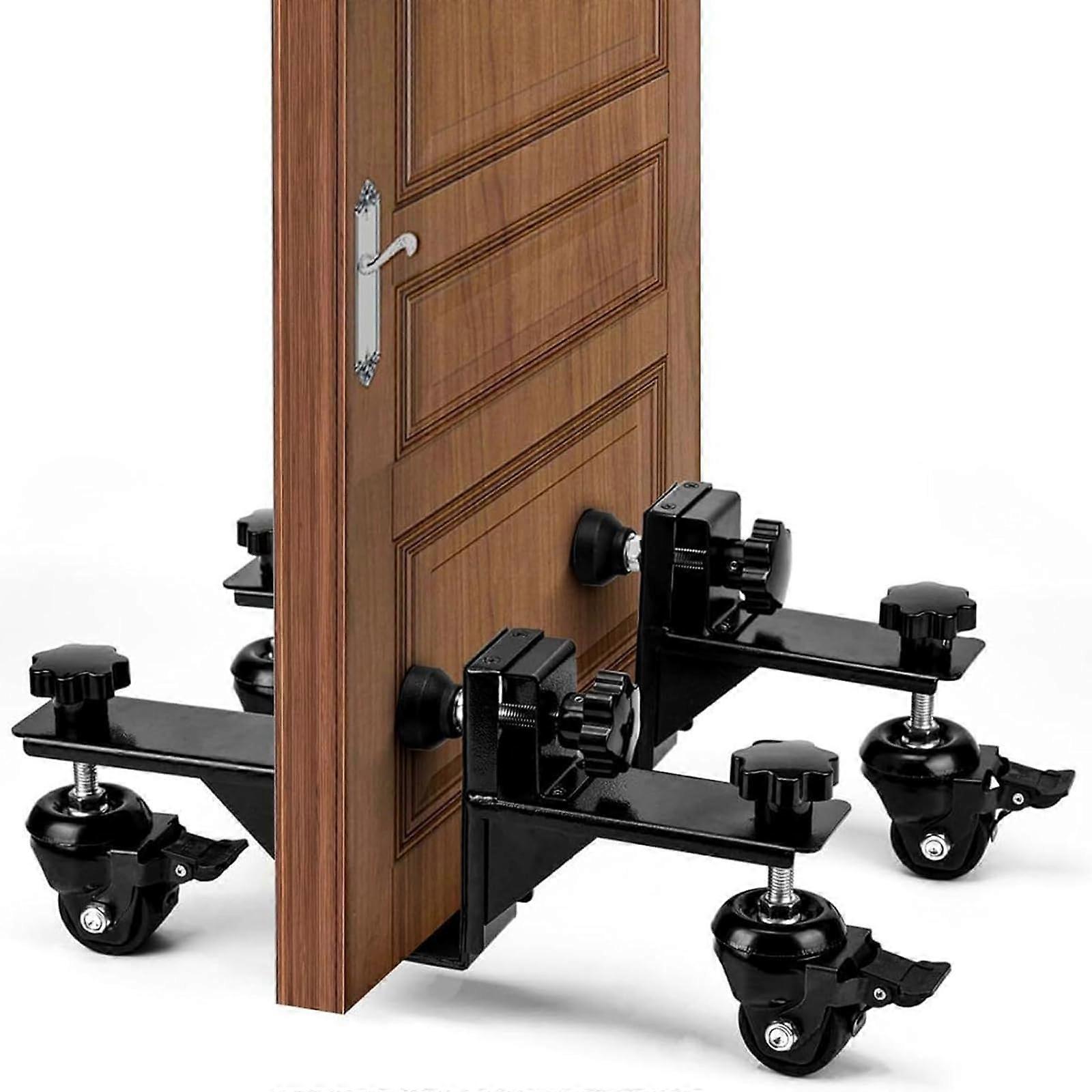 Robust Door Installation Set - Hands-Free Tool With Hanging Hook And Hoist Cart For Easy Door Setup Steel Construction