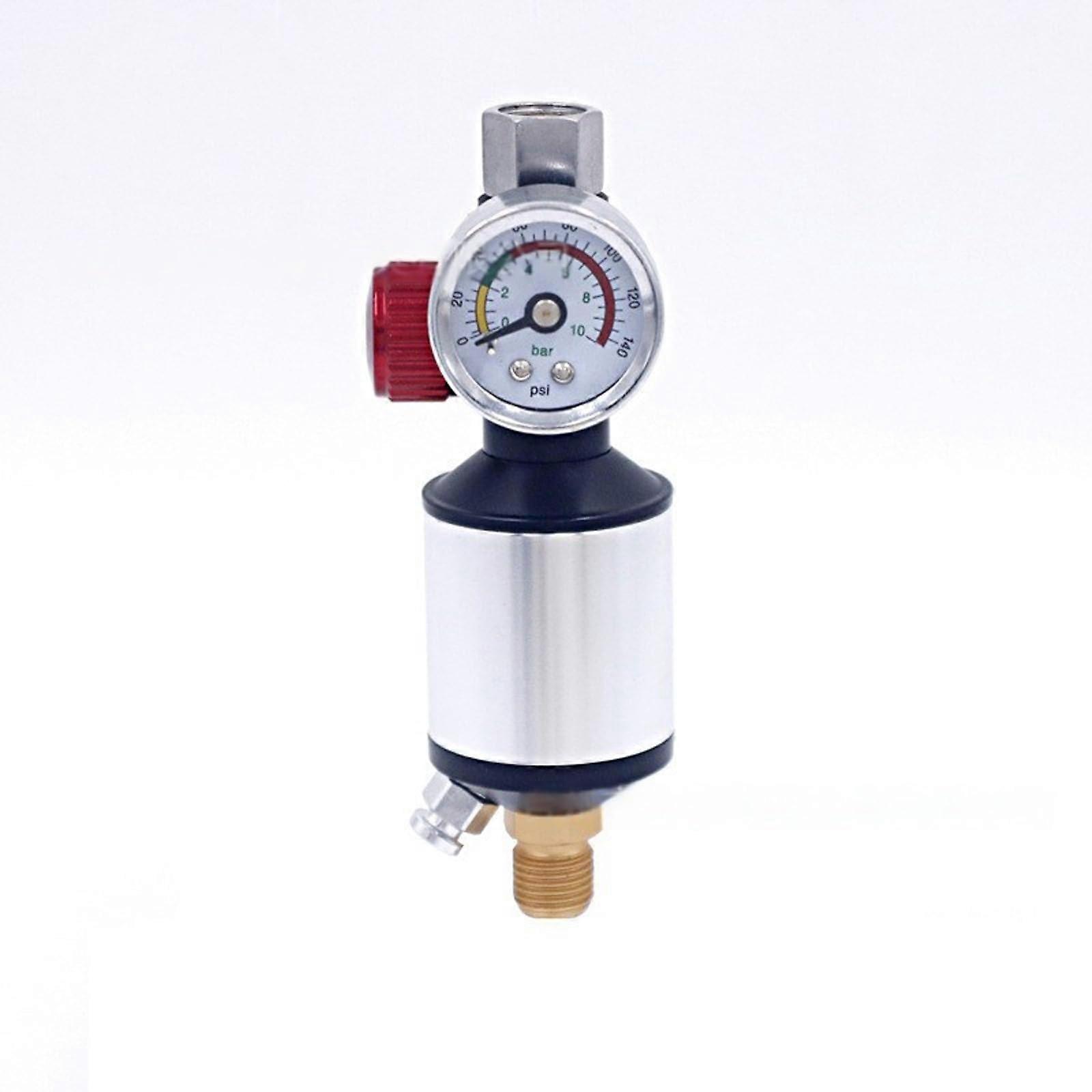 Air Regulator For Paint Sprayers With Gauge Water Filter Silver Compressor Regulator
