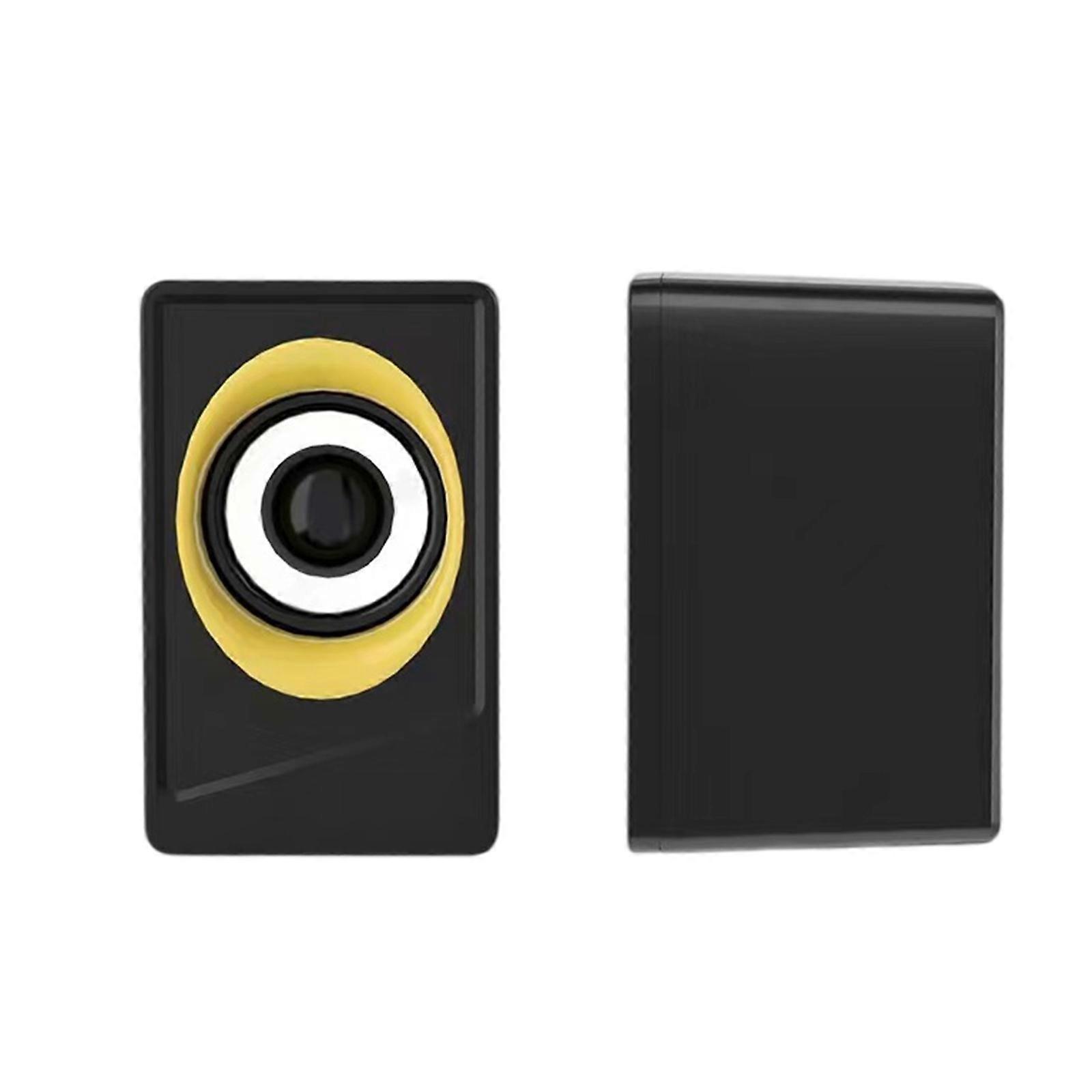 Datorhögtalare Bärbar dator USB Små högtalare Högtalare Multimedias Stora Q Ägg Subwoofer Högtalare Set USB-sladd Guld