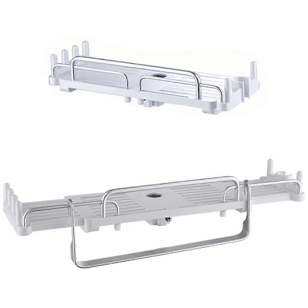 2Set Bathroom Shelf Organizers Shampoo Holder Rack No Punching Shower Shelf