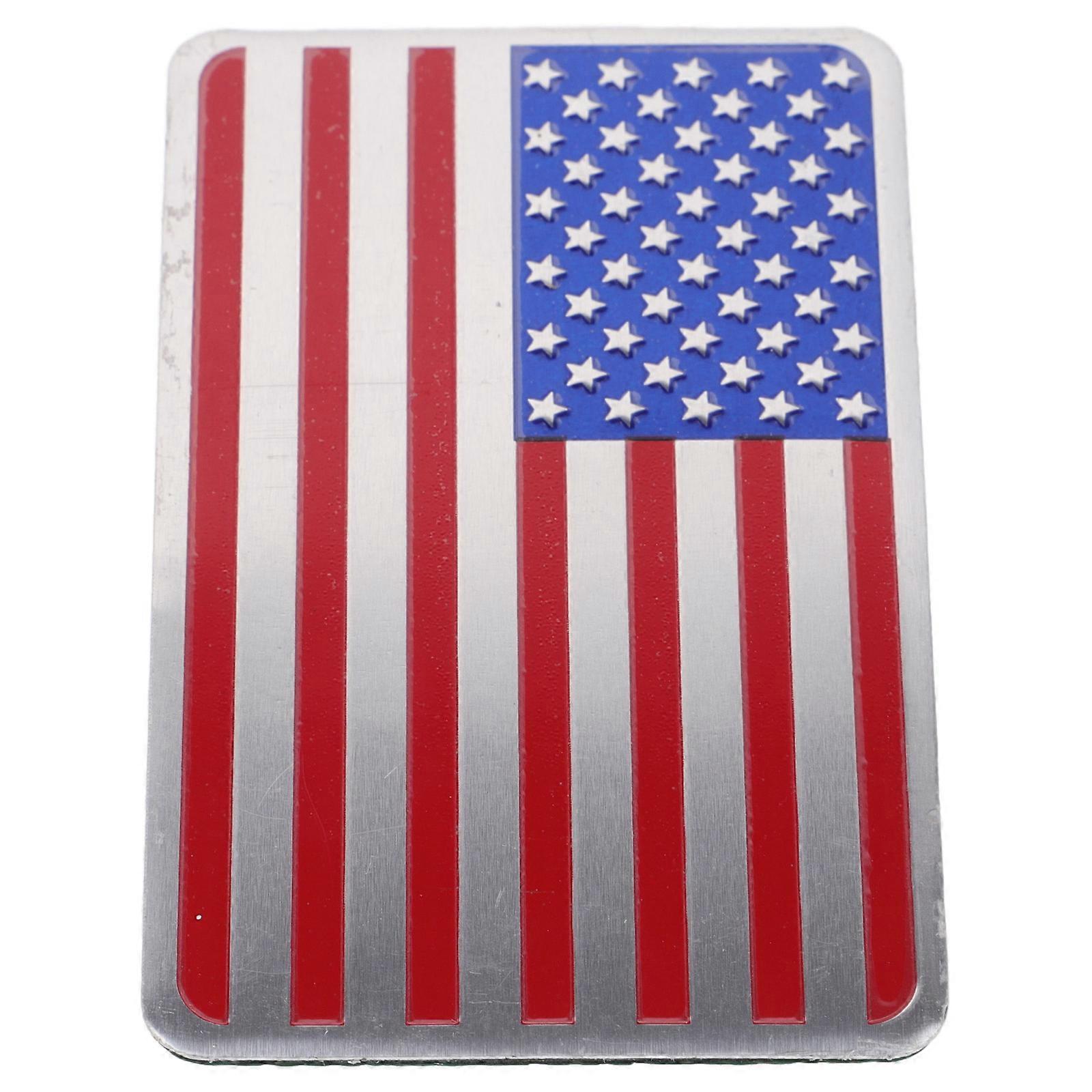 Bumper Stickers For Trucks Patriotism Display Car Decoration Side And Rear Application Durable Aluminum 1Set