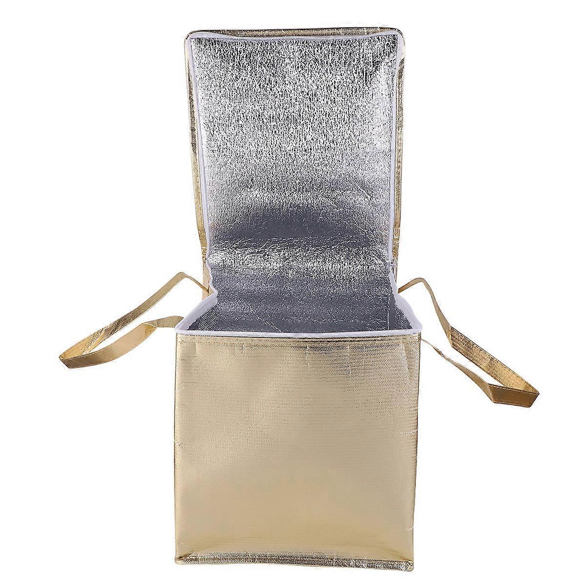 Portable Food Bag Cooler Bag for Cake Ice Cream Daily Use Waterproof Insulated Foldable 1Pack