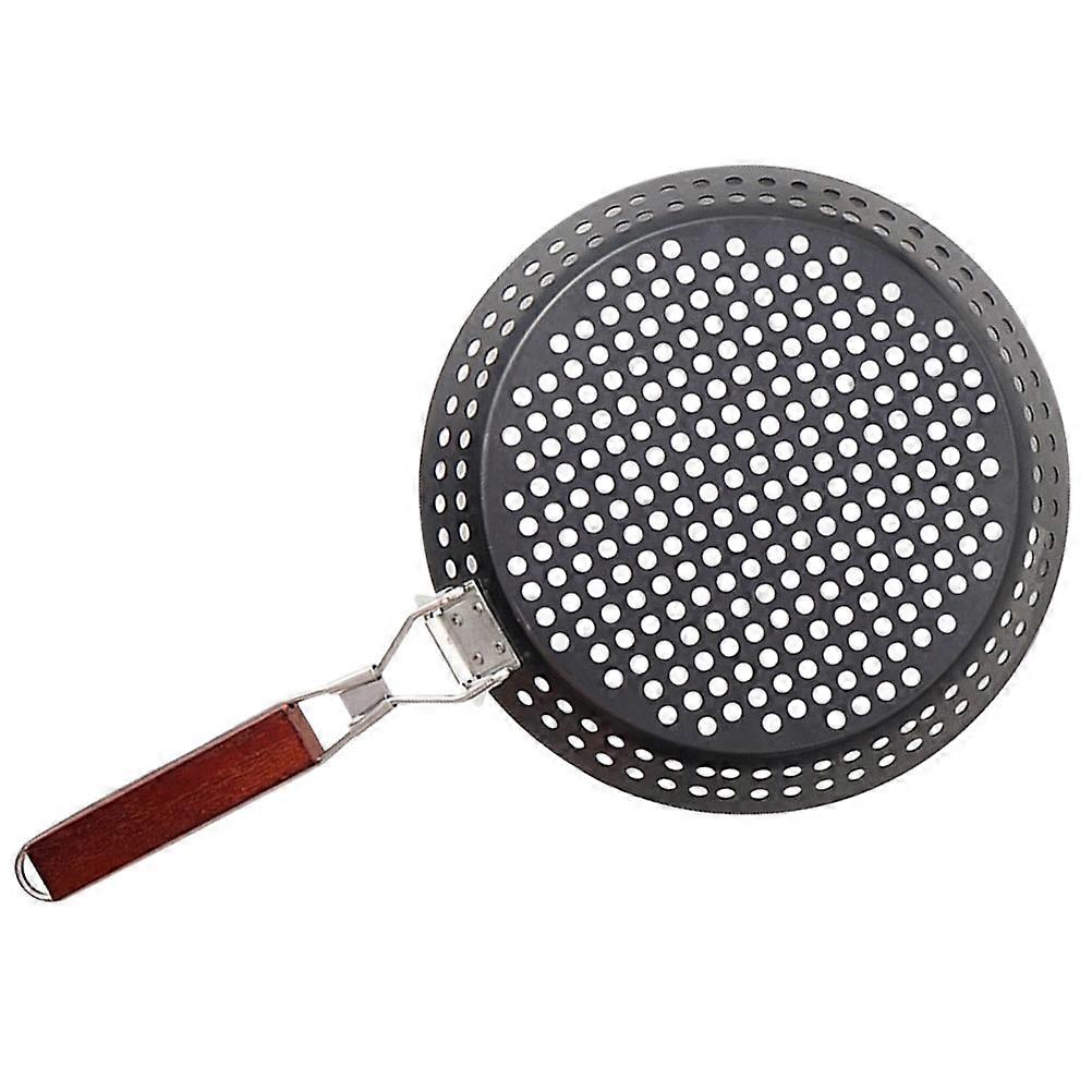Foldable Grill Skillet, Sturdy Non Stick BBQ Pan for Outdoor Camping, Heavy Duty for Grilling Steak, Chicken, and More