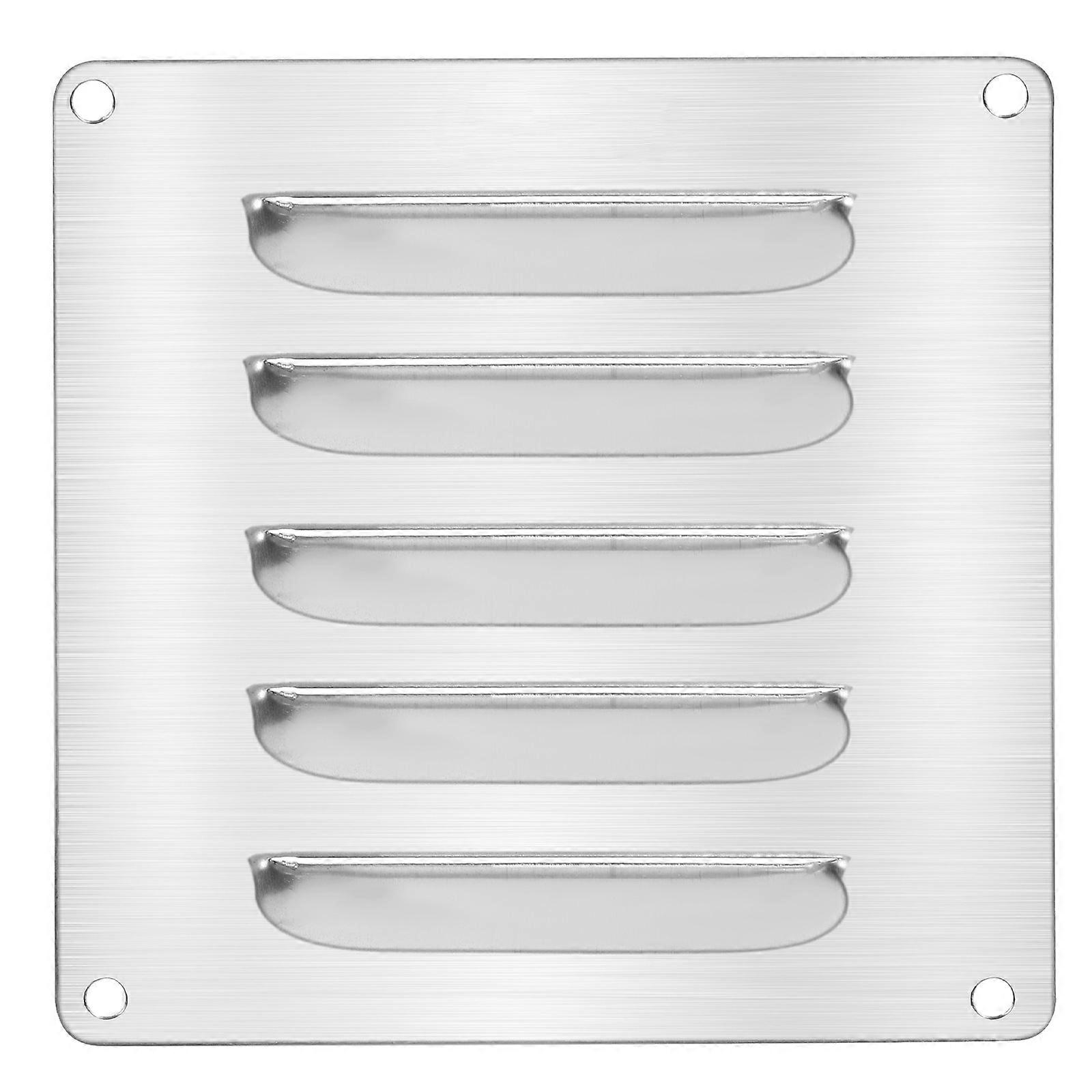 Outdoor Louvered Hardware Stainless Steel Boat Ventilation Marine Air Louvered Flush Square 12.00X12.00X0.50CM For Boat Usage 1Pcs