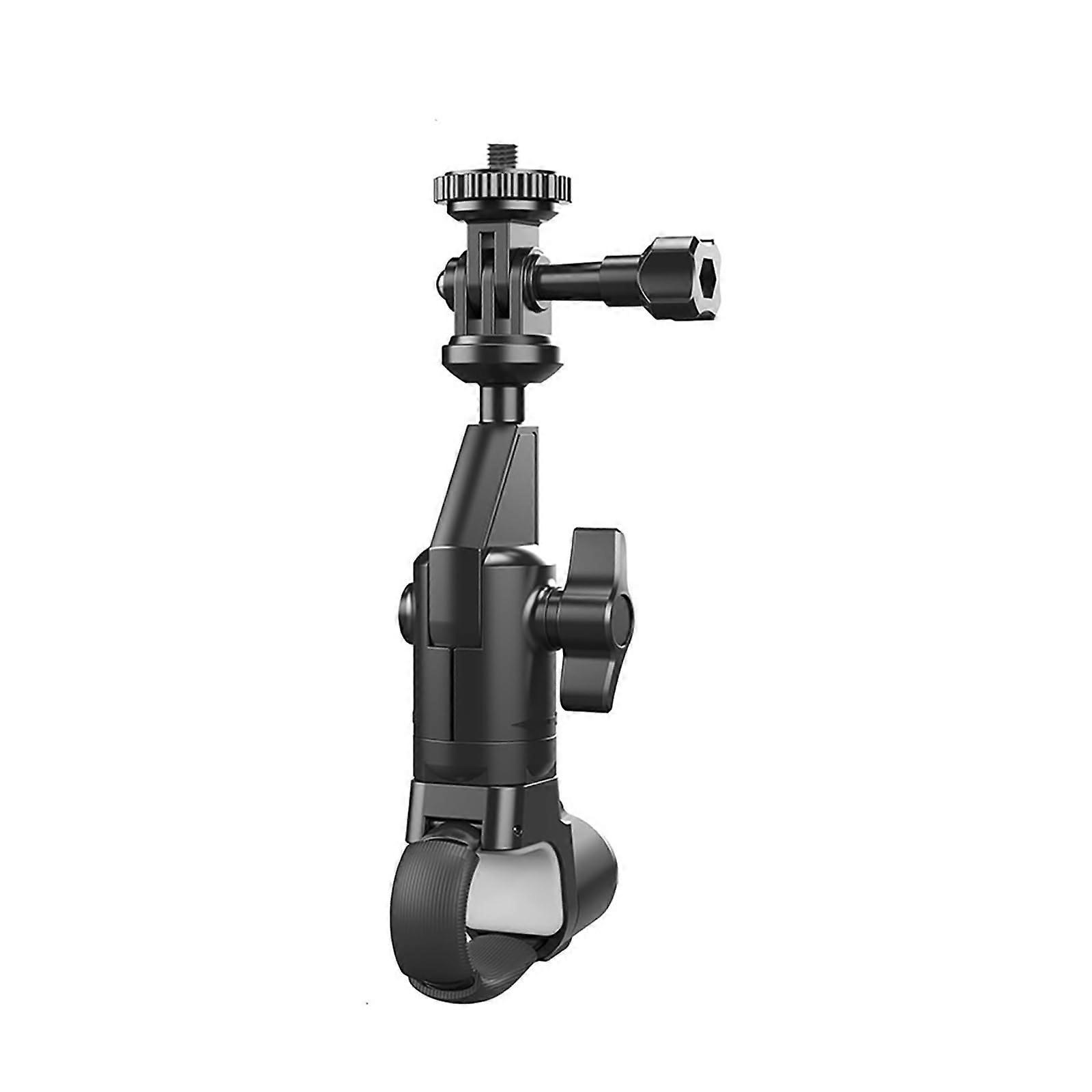 Camera Motorcycle Mount for Insta360 One X2, 360 Degree Rotating Clamp Holder for Bicycle Handlebar, Adjustable Size