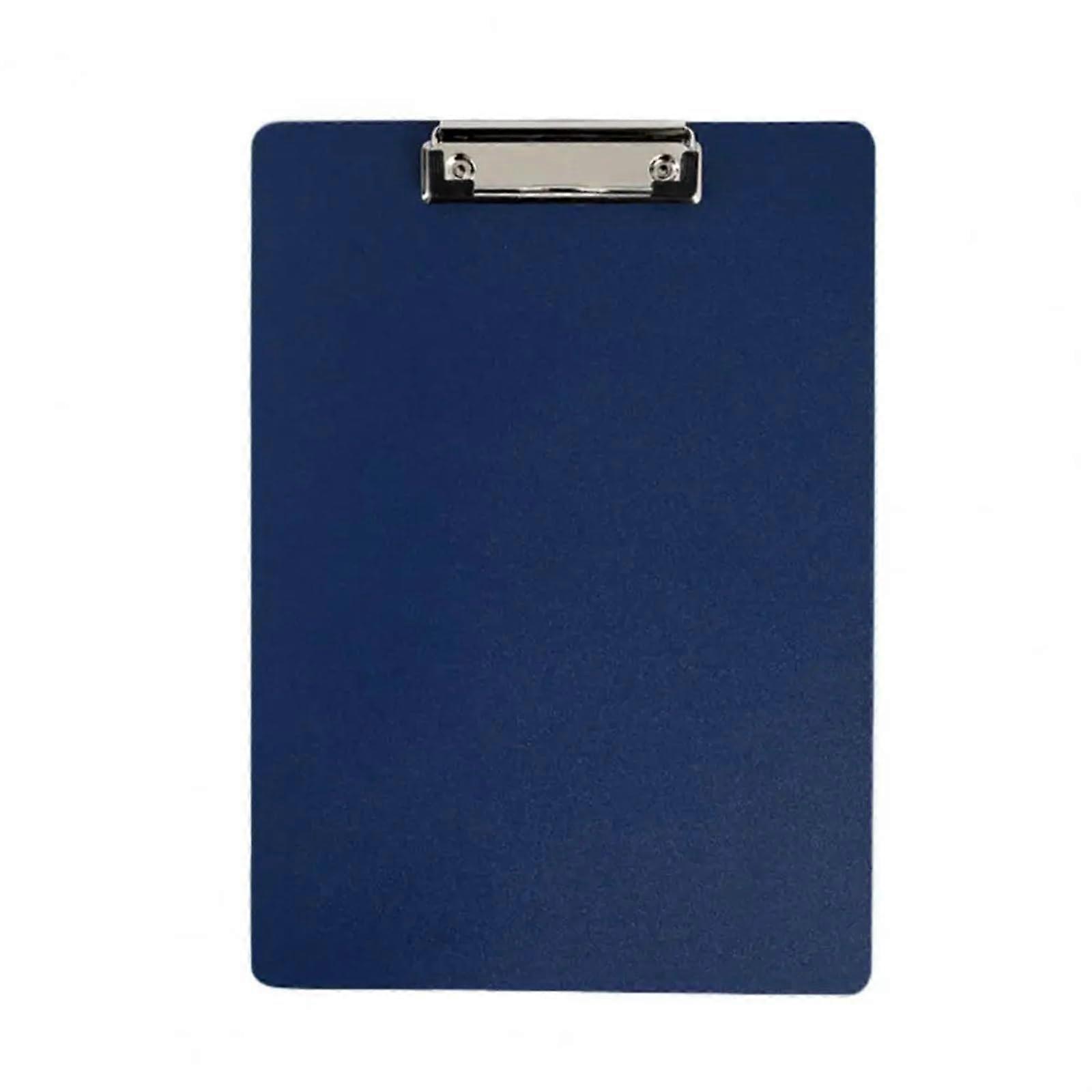 Clipboard Holder A4 Waterproof Thickened Rectangle Writing Pad File Folder Menu Holder Dark Blue