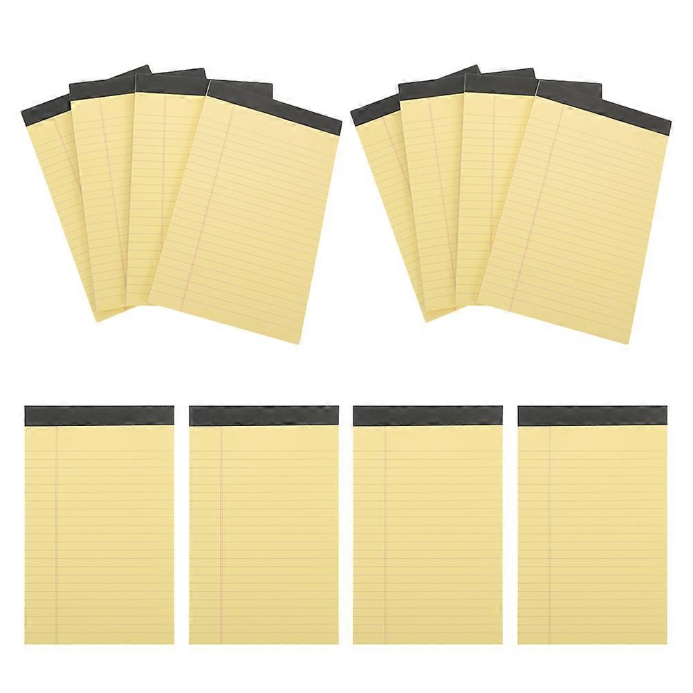 Yellow Note Pads for Students Simple Design Tearable Pages Memo Function Portable Legal Size 8.5 x 14 inches