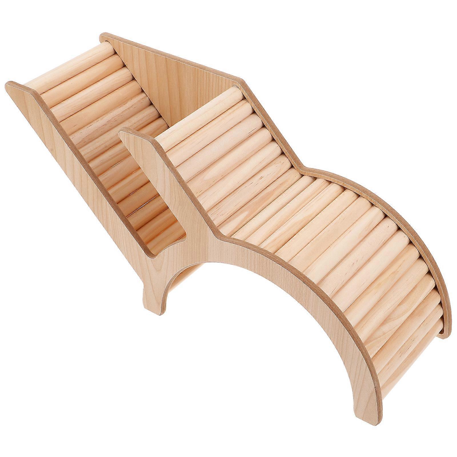 Hamster Wooden Hideout Tunnel Safe Hiding Hut for Small Animals Play and Relaxation Easy Assembly and Cleaning Enhances Cage Aesthetics