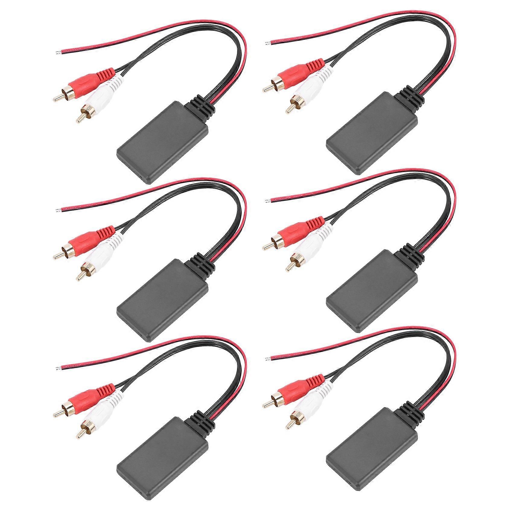6X Car Universal Wireless Bluetooth Module Music Adapter Aux Audio Cable