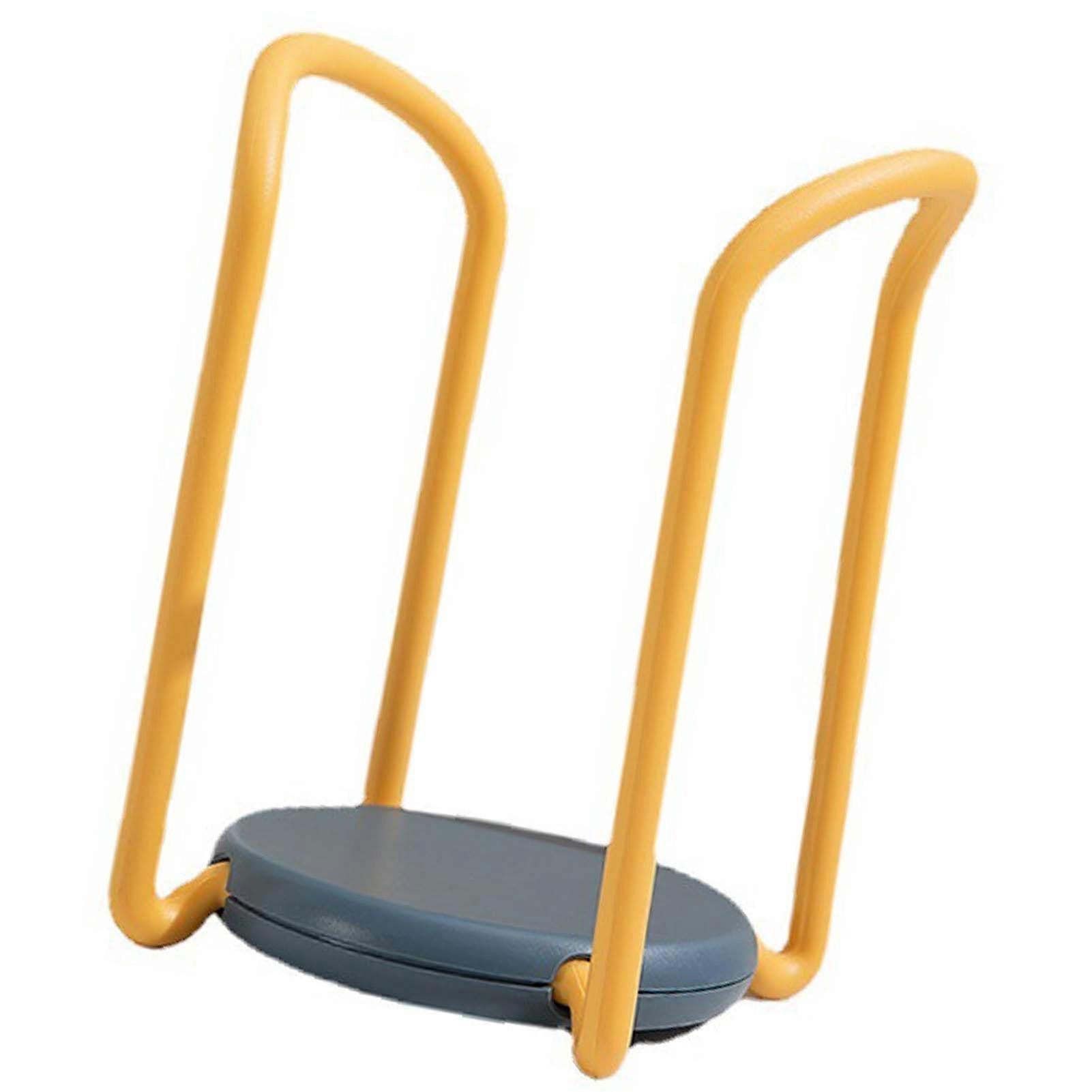 Bowl Organiser, Plate Stand, Stand, Multiple Functions, Extendable Dish Drying Rack for Kitchen, Counter, Cabinet, Home, Restaurant (Yellow and Blue)