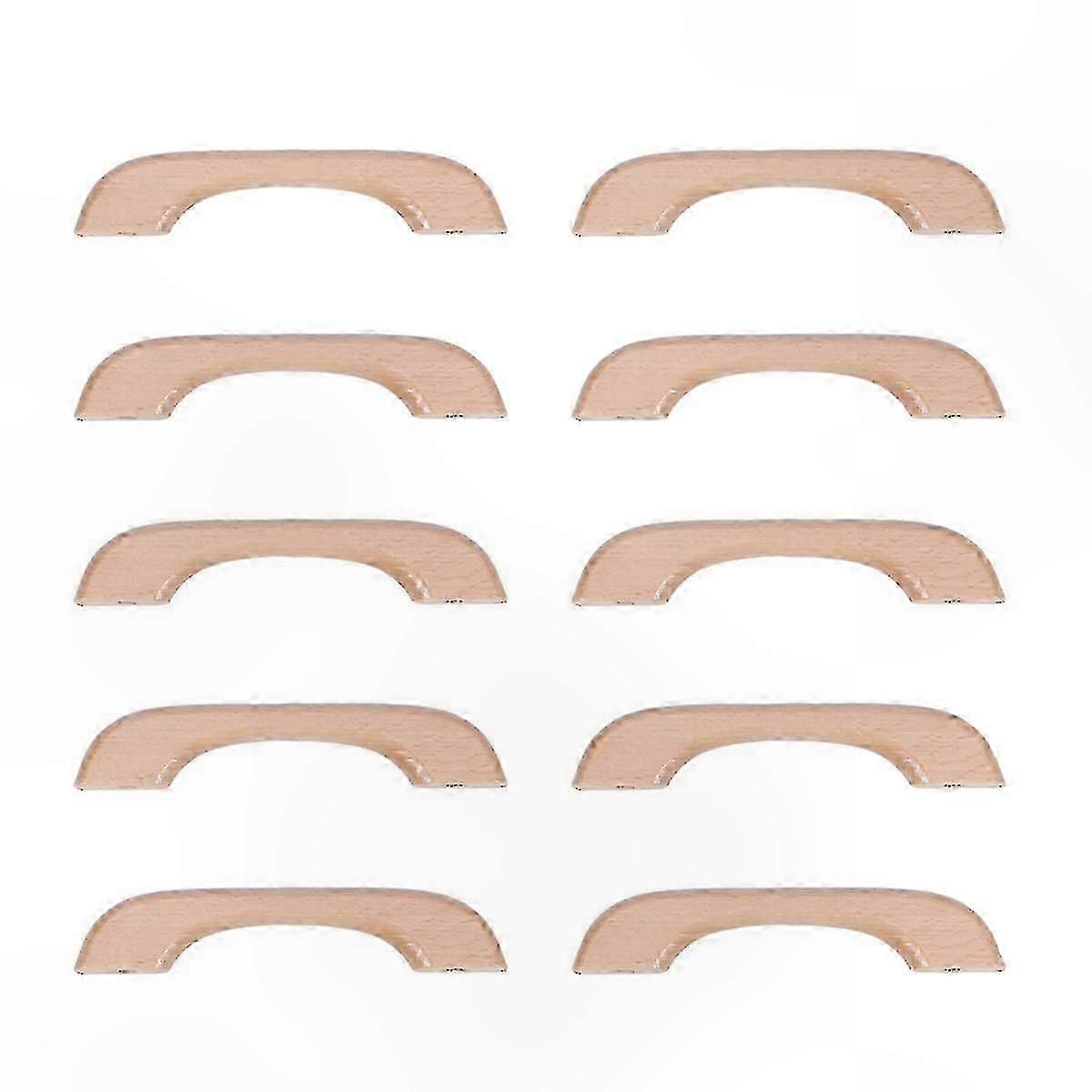 10PCS Wood Cabinet Handles Iron Drawer Knobs Wardrobe Pulls 10pcs