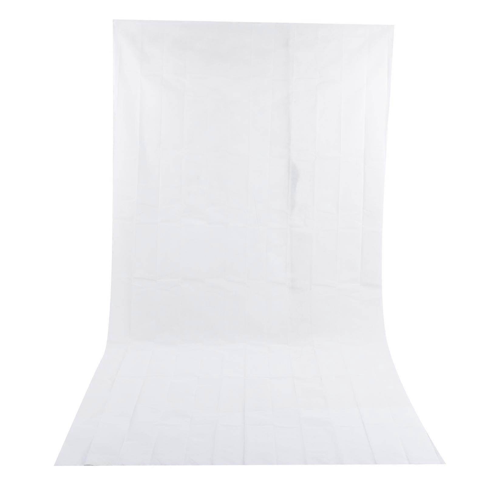 Double Sided 1.6x3M NonWoven Photography Background Cloth for Studio Use (White)