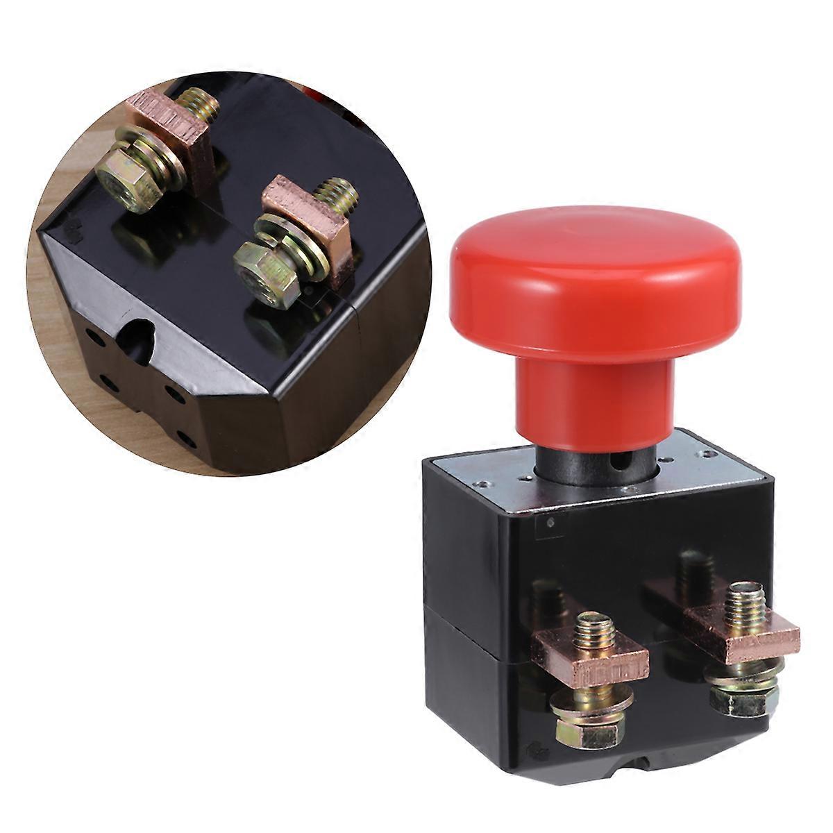 Emergency Disconnecting Push Button for Car Made of Durable Plastic Red Color Fits 250A Circuit