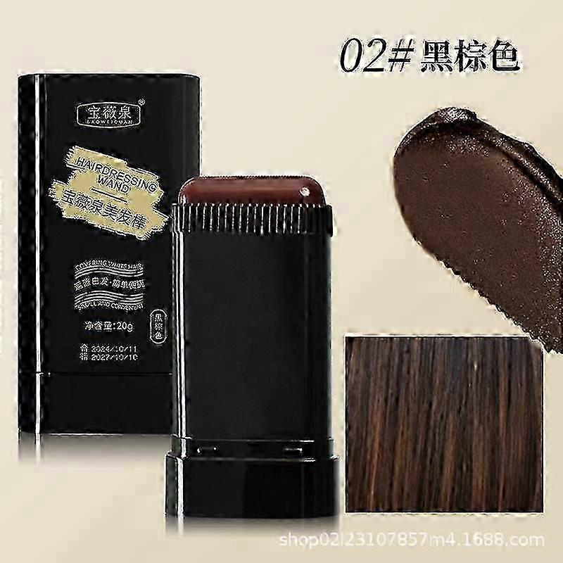 安全方便的梳理染发剂,遮瑕膏梳理头发,遮盖白发