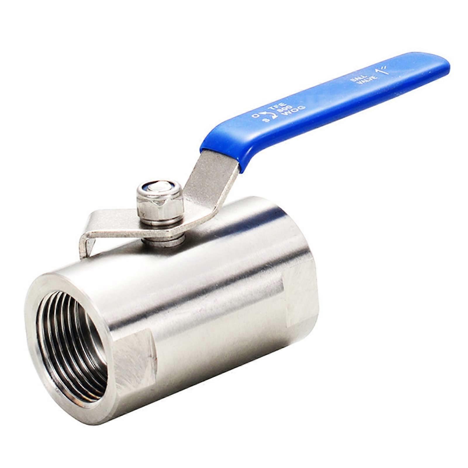 Stainless Steel Ball Valve 1/4' to 2' Socket Full Port Lever Handle Threaded DN15