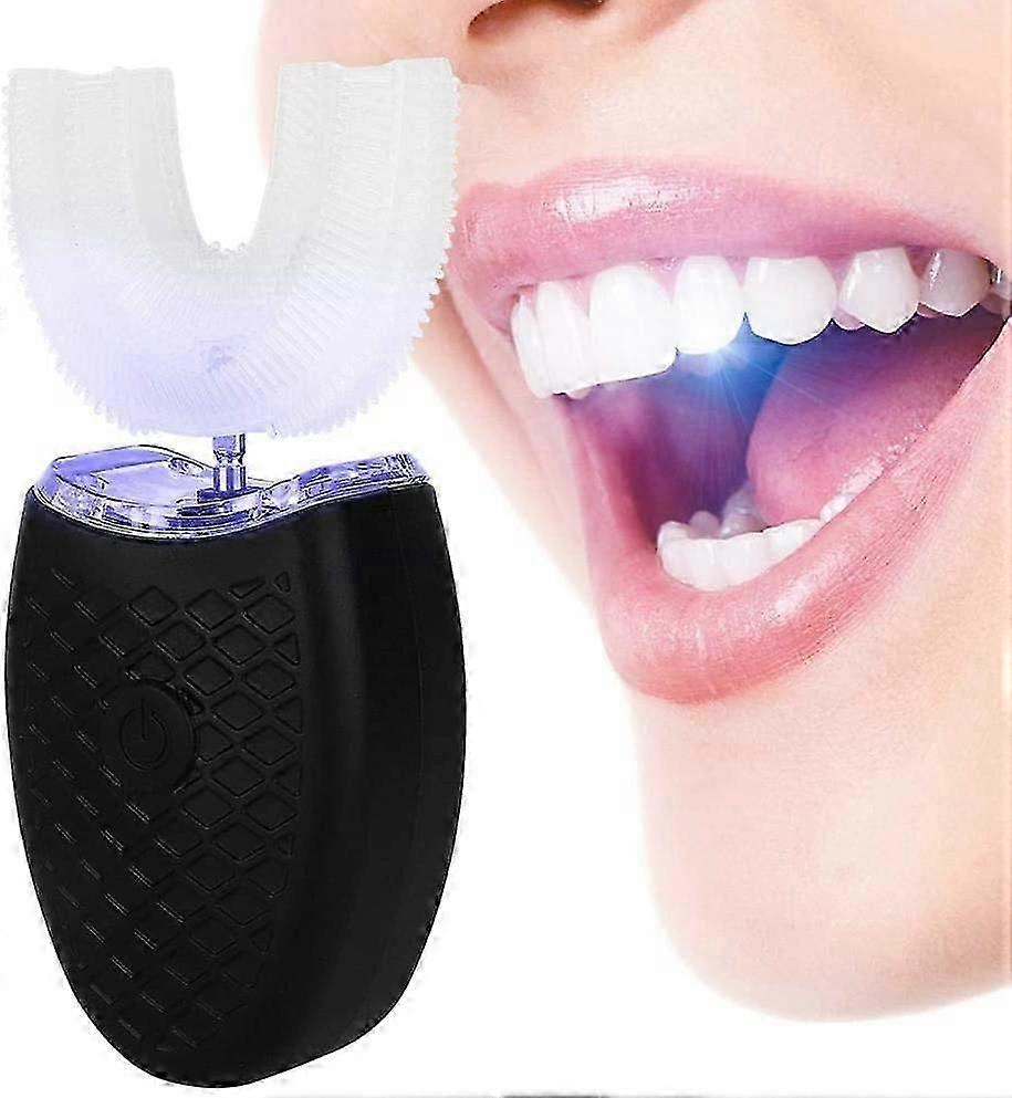 U-shaped Toothbrush For Adults, Electric Sonic Toothbrush, Automatic Cleaning Toothbrush, Oral Care, 360 Cold Light Whitening Instrument,waterproof To