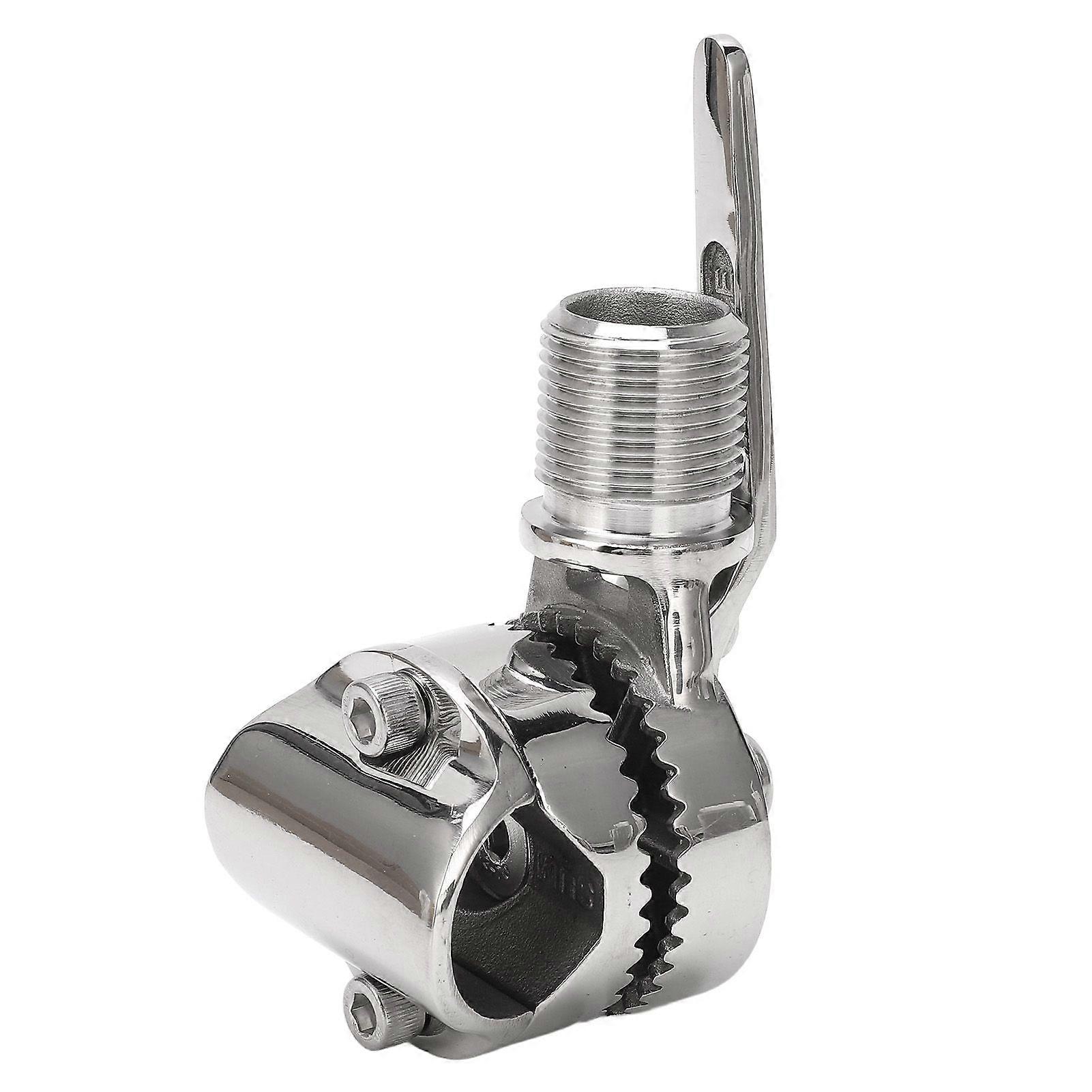 Support d’antenne VHF marine 316 à cliquet en acier inoxydable pour rails de 7/8 à 1 pouce