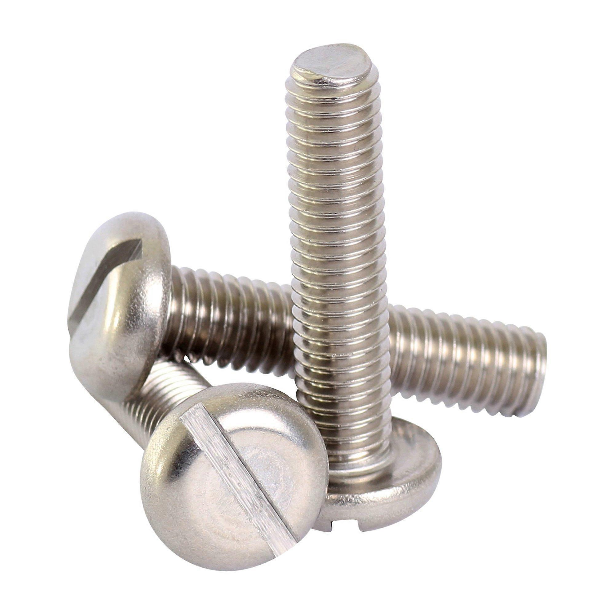 6 mm A2 Stainless Steel Slotted Pan Head Machine Screws DIN 85 M6 x 30 for Durable Fastening Applications