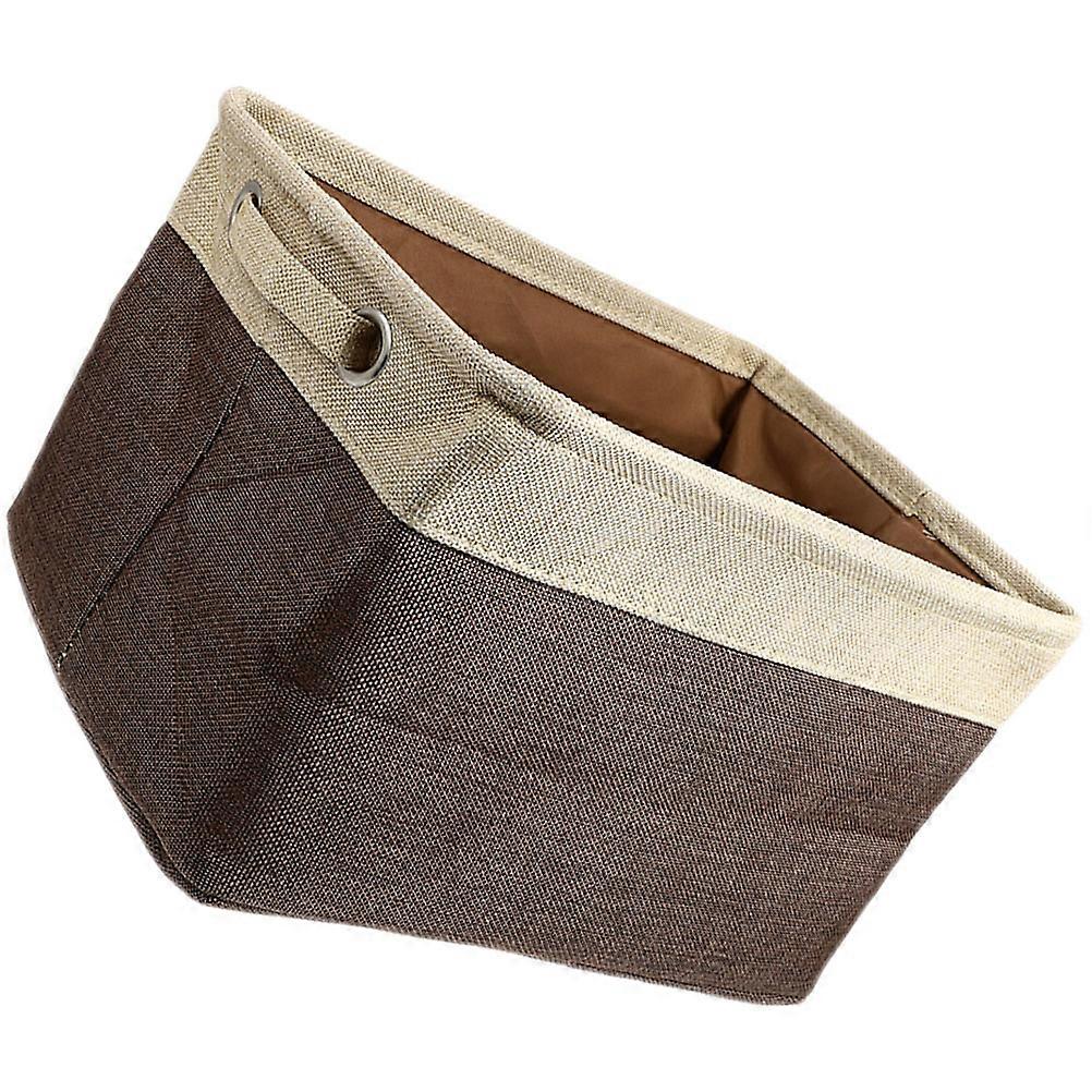 Folding Storage Basket Toy Organizer Indoor Use 36x22cm Oxford Cloth 1Set