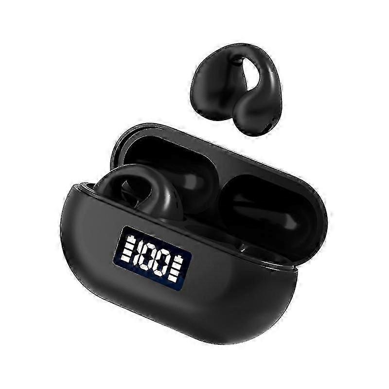 Smart Wireless Bluetooth Open Noise Canceling Headphones with Wireless Charging Box and Digital Disp
