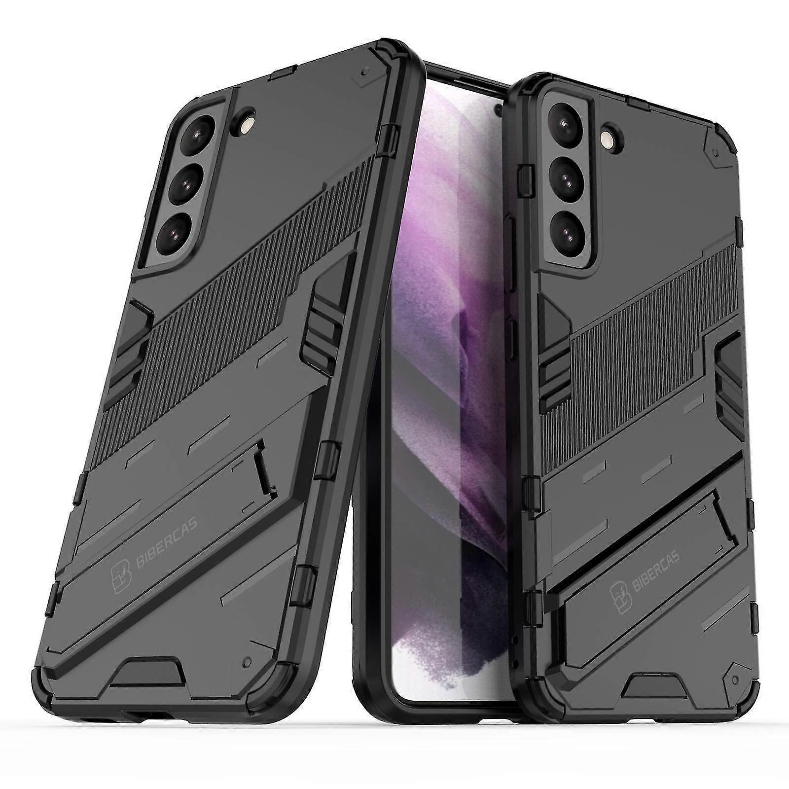 Slim Case For Samsung S22 Plus Shockproof Dual-Layer Stand Cover