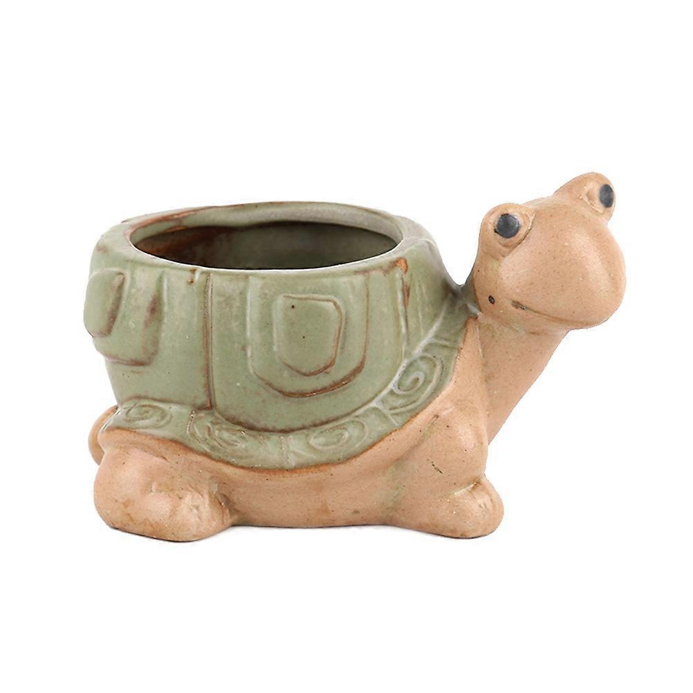 Stereoscopic Tortoise Flower Pot Decoration For Office Table In A Perfect For Planting 1Pcs