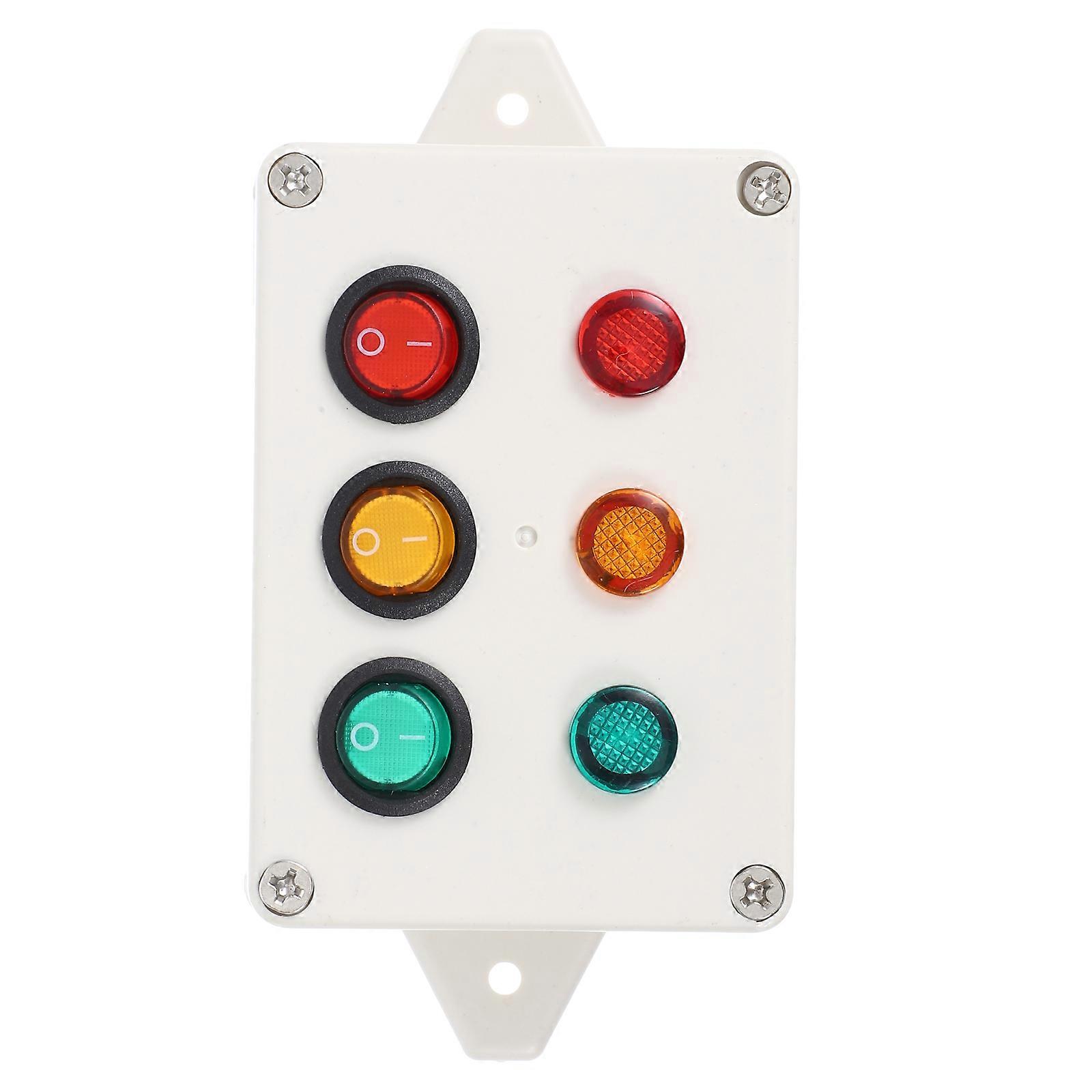 Busy Board DIY Light Switch Tricolor Lamp Activity Board for Boys Enhancing Coordination and Creativity No Battery Included